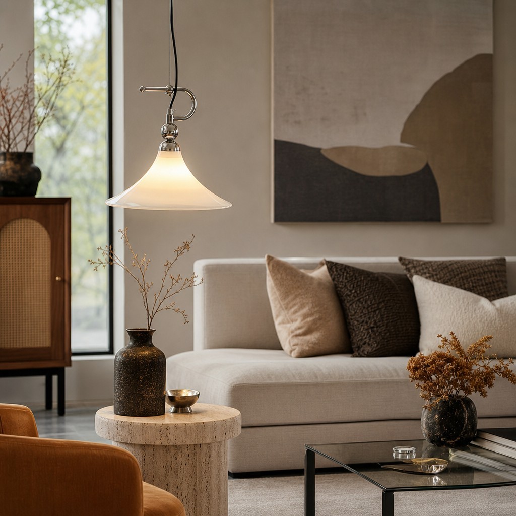Kallera Magnolia Hanglamp - Artistieke hanglamp met kleurverloop voor slaapkamer en woonkamer HL3597