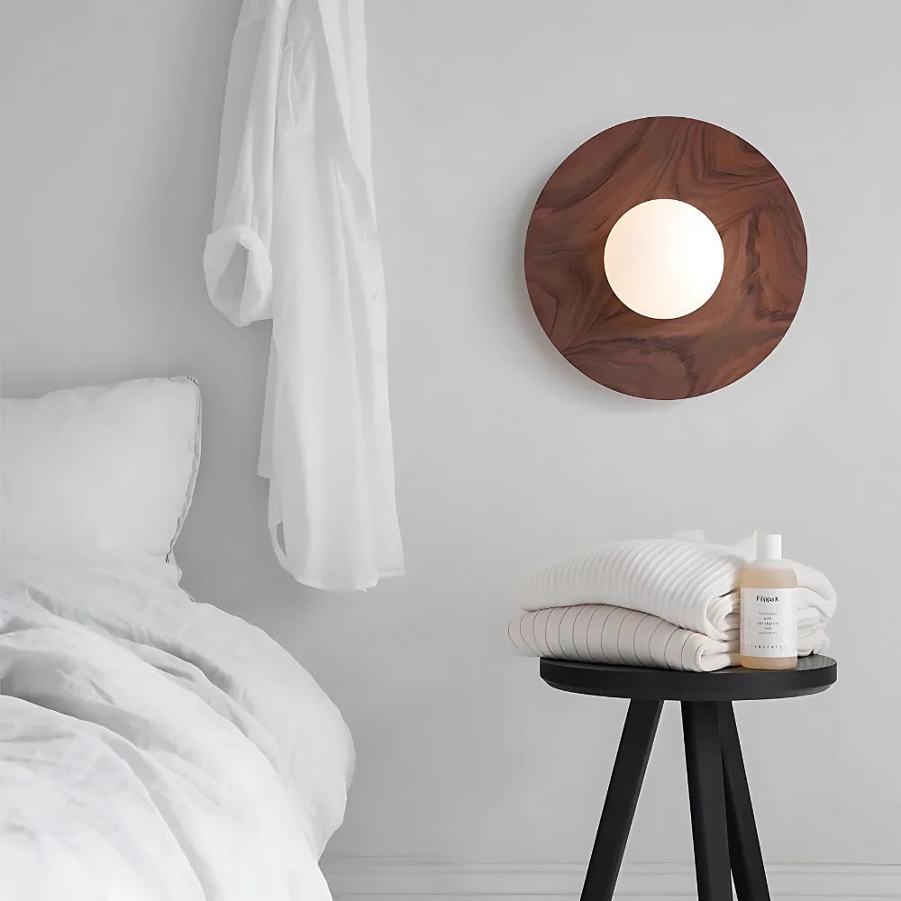 De Serenity houten wandlamp HL3334