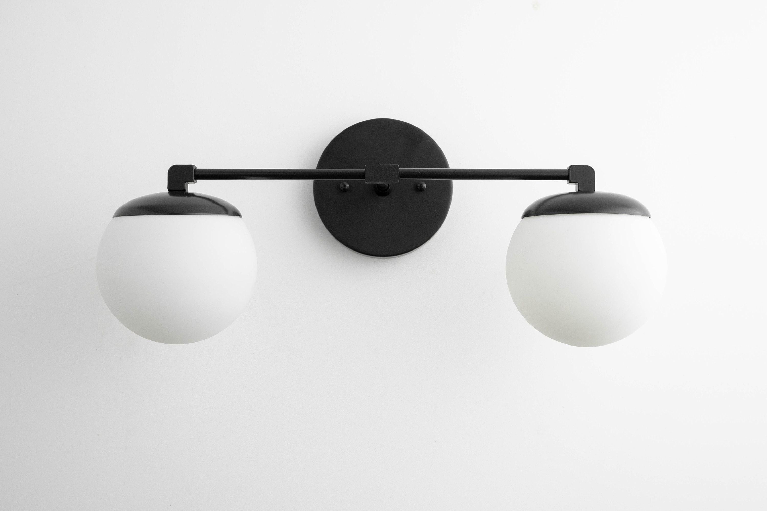 Glorica Glazen Badkamerlamp - Art Deco Messing Wandlamp Modern HL1754
