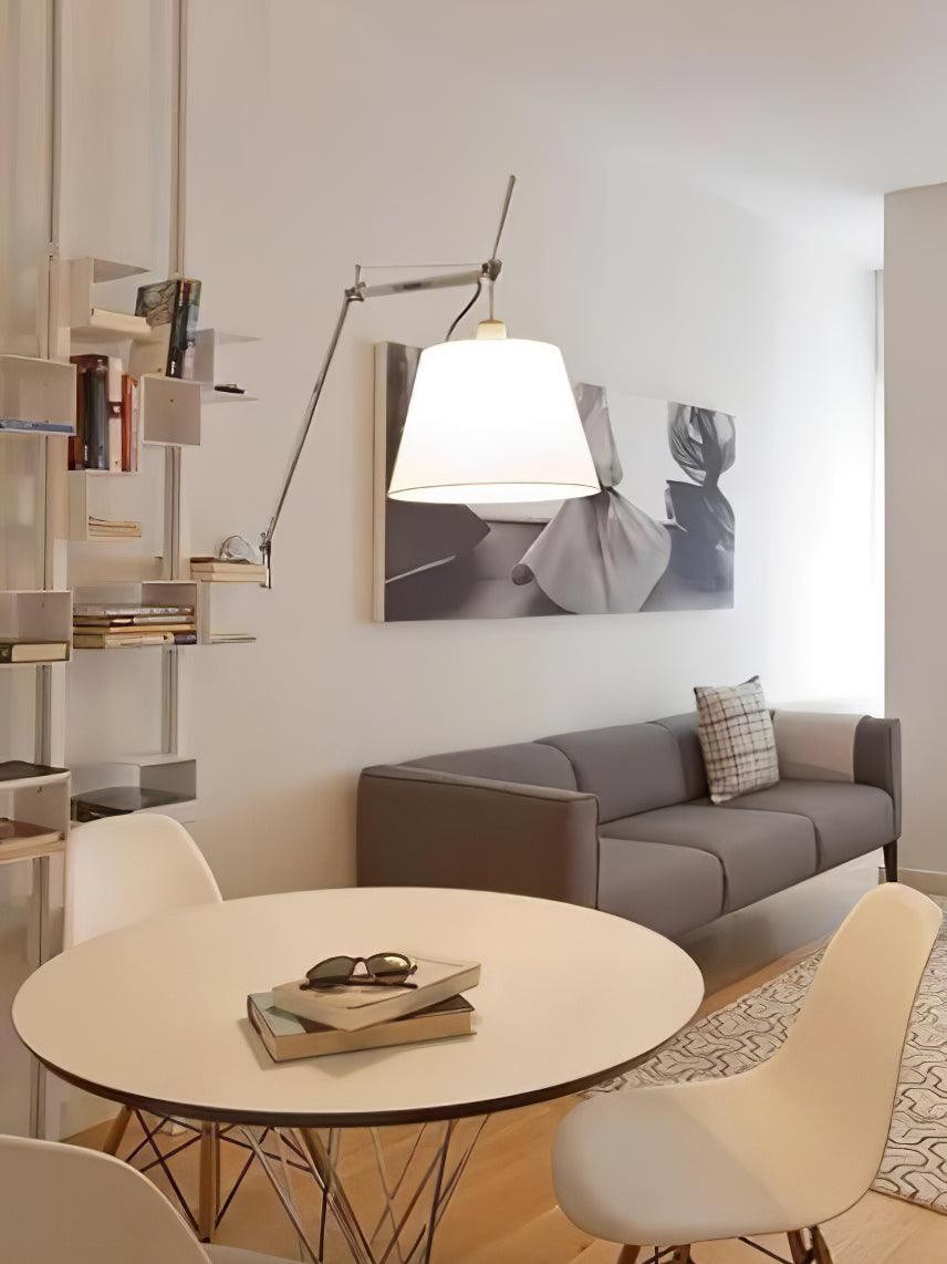 Moderne metalen wandlamp met emmerdesign en wip HL1109