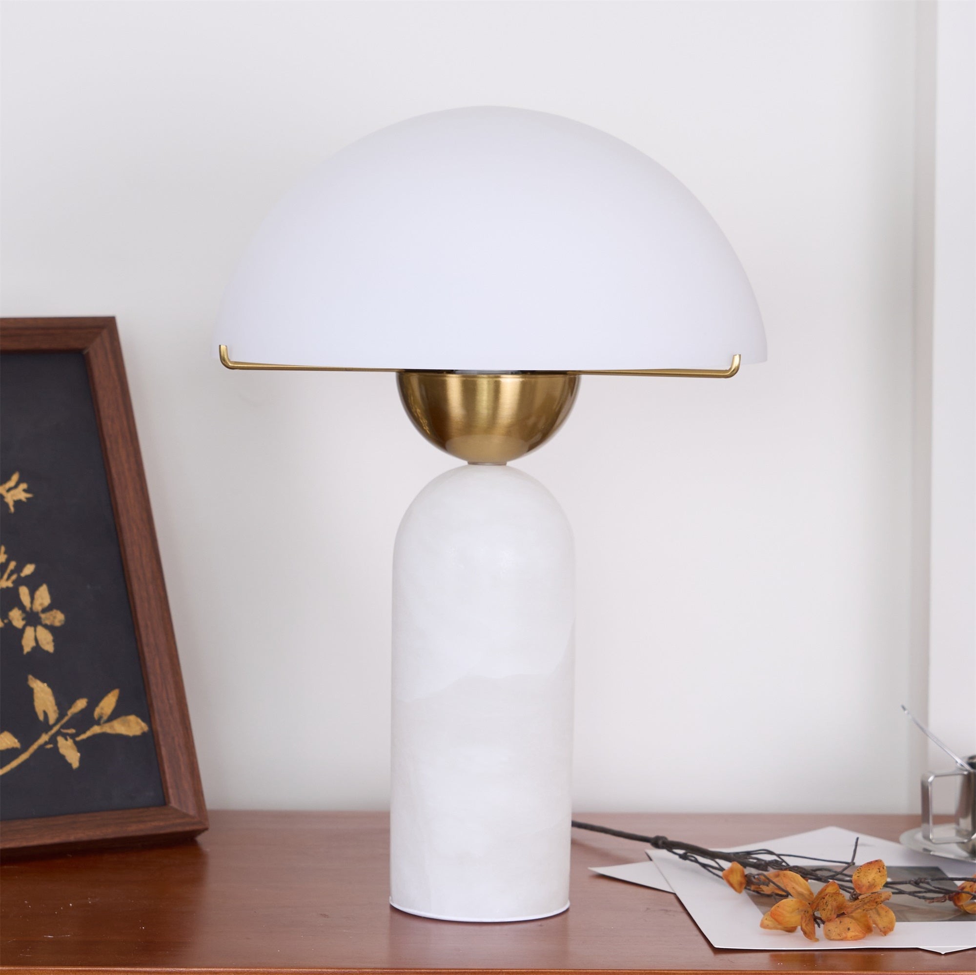 Nordic Simple Creative Albast Glazen Tafellamp HL624