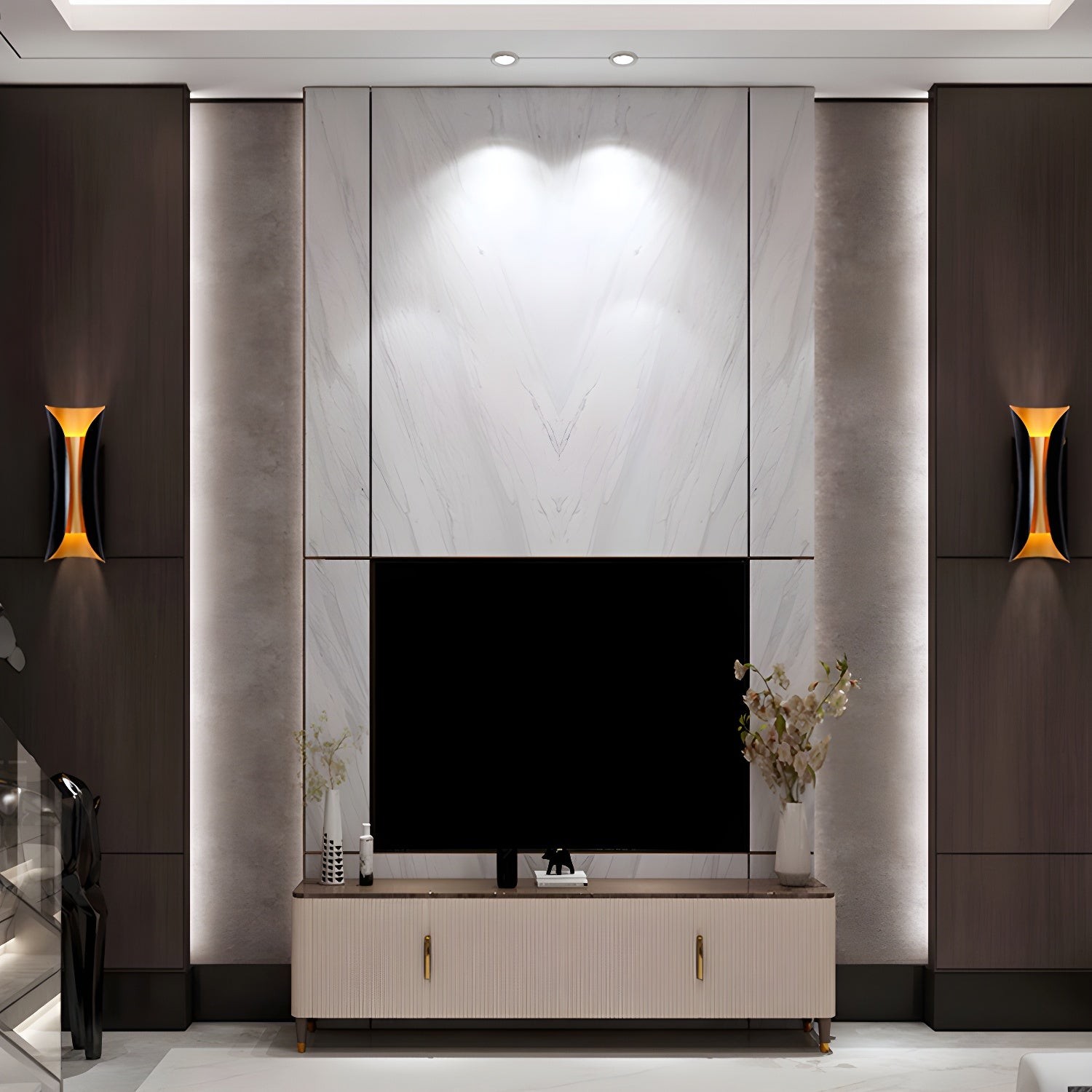 Vlamkunst Wandlamp HL436