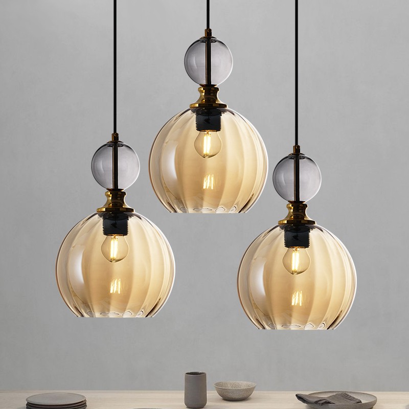Macaron Glazen Bol Hanglamp Slaapkamer HL69