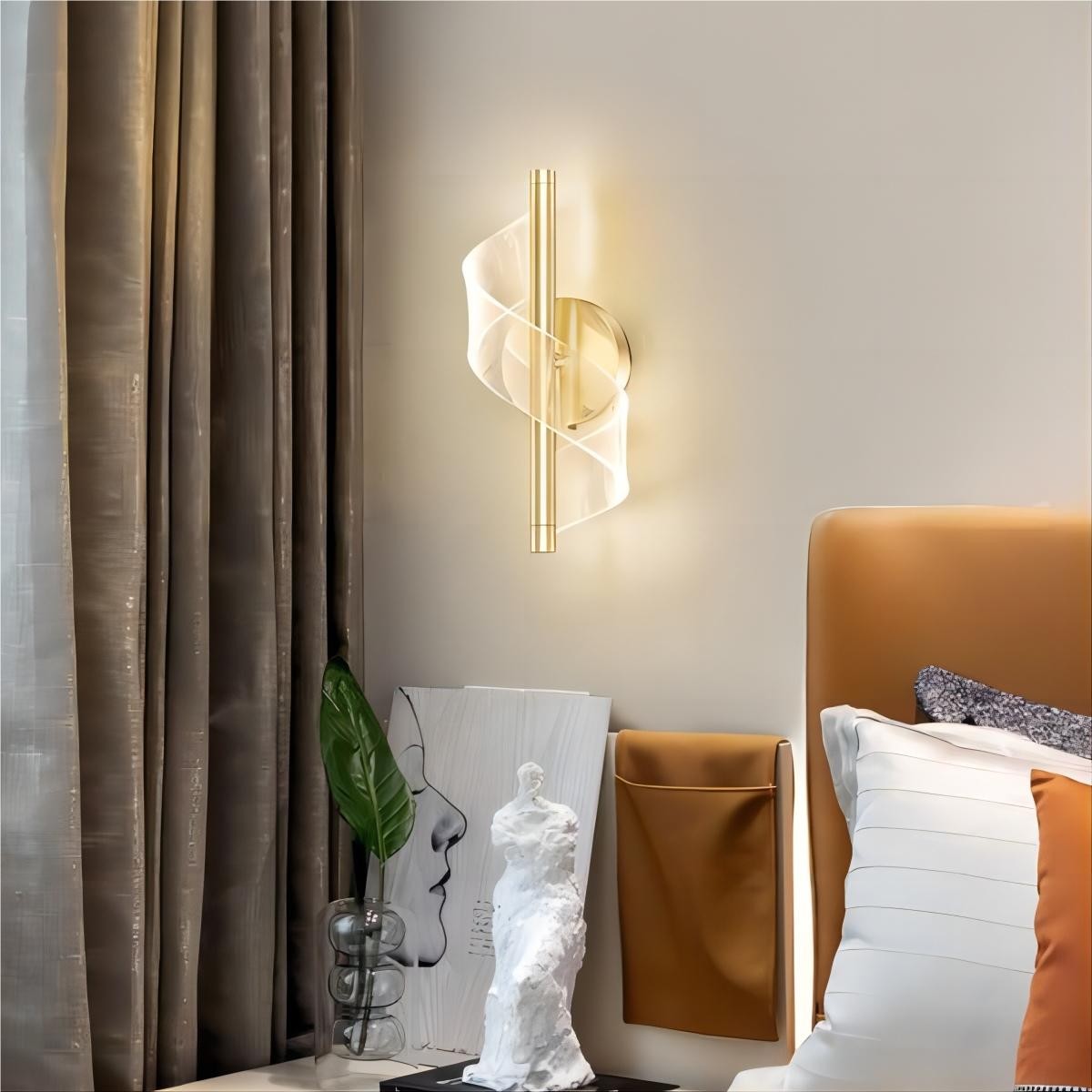 Gedraaide Acryl Stream Design wandlamp HL118