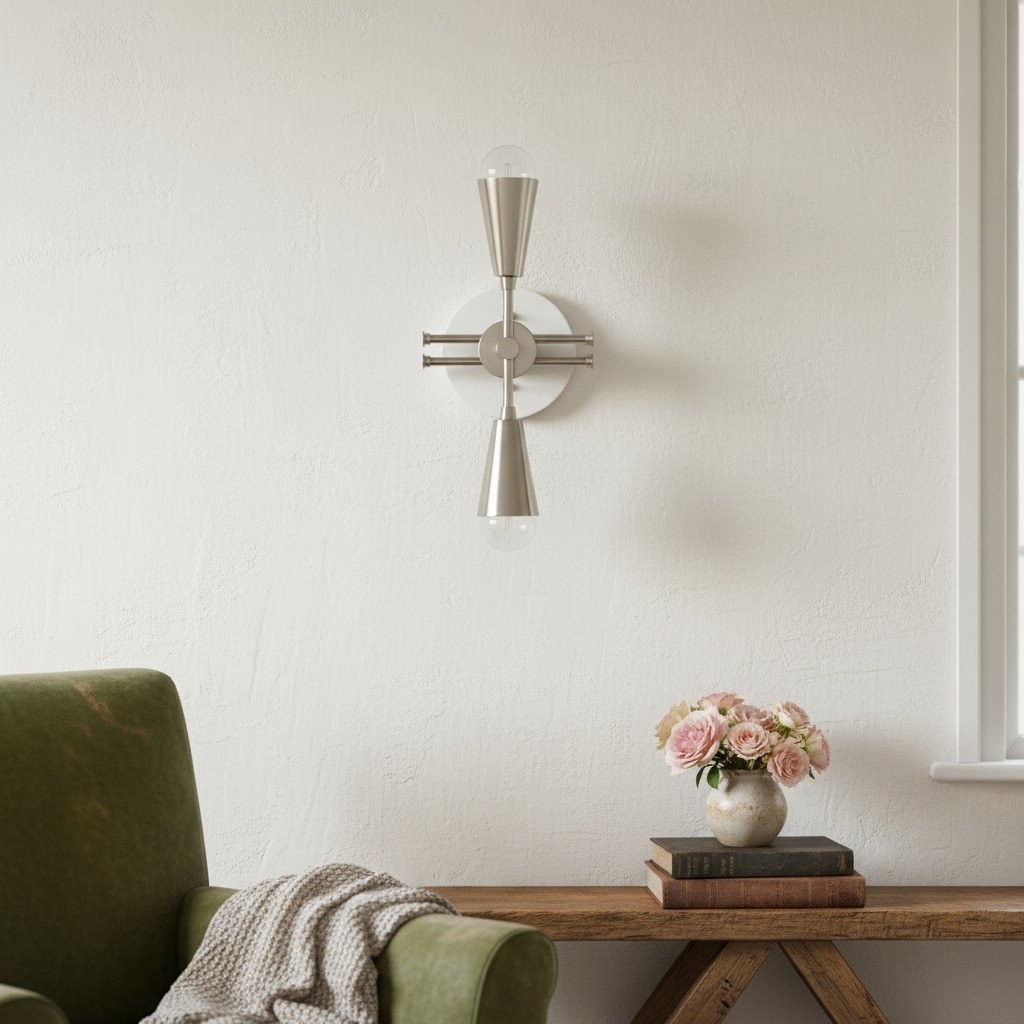 Pyralis Cone Art Deco Messing Wandlamp - Industriële Badkamerlamp HL1667