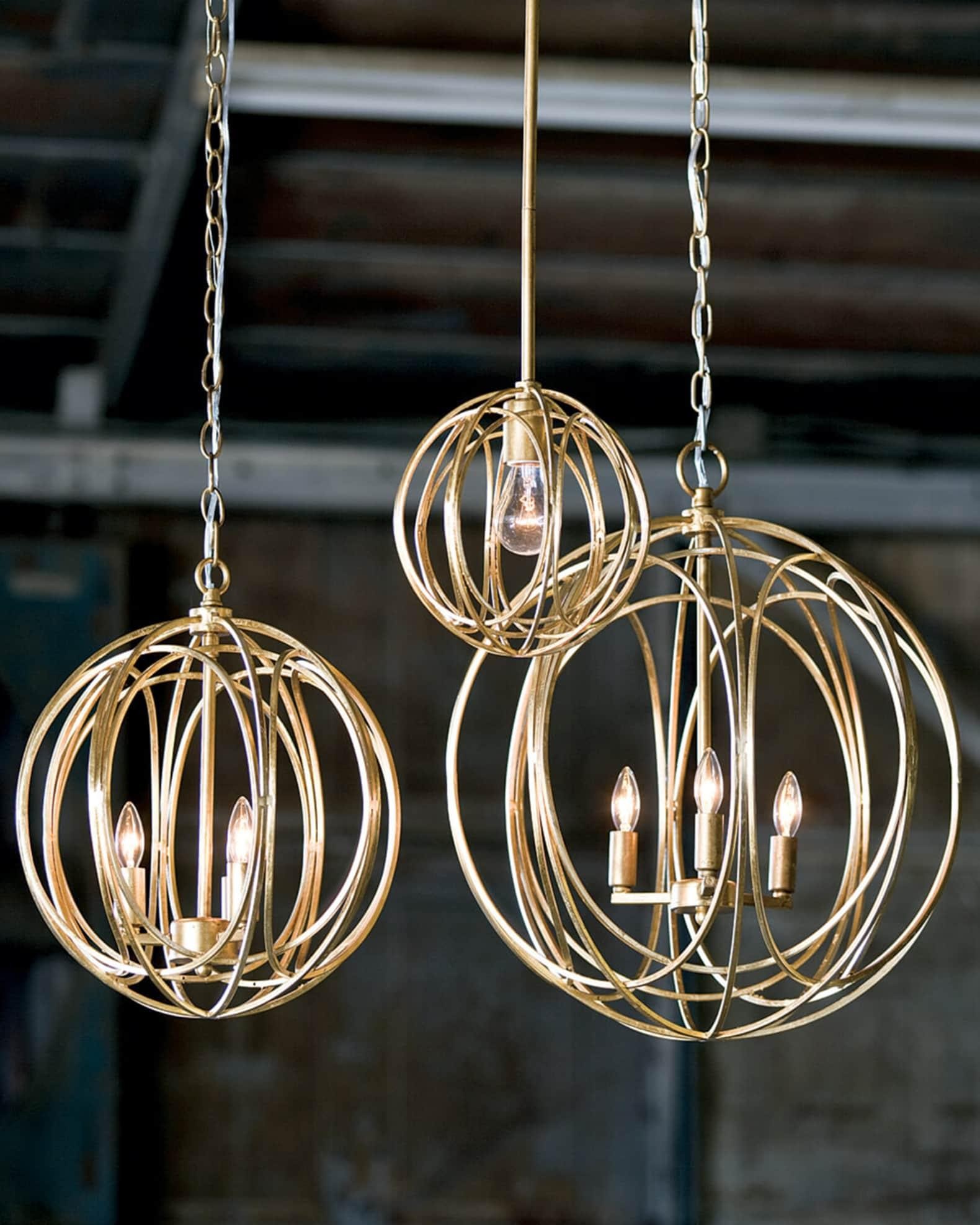 Holle metalen lijn retro hanglamp HL657