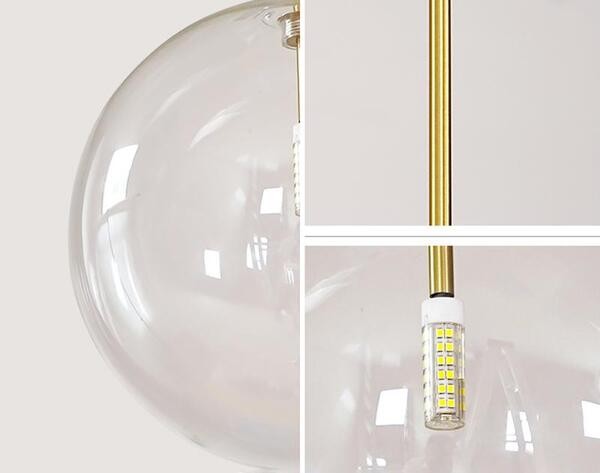 Glazen bollen hanglamp