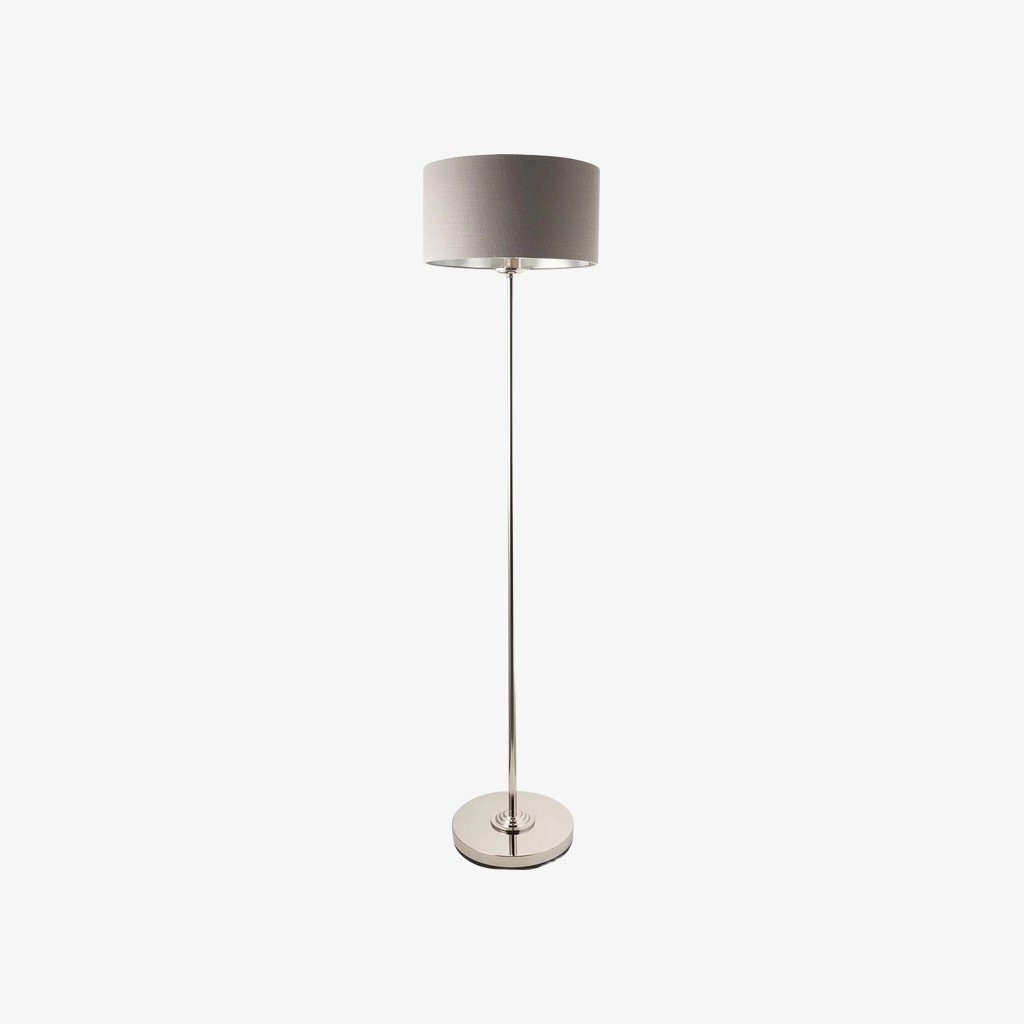 Tela Drum Shade vloerlamp - Moderne stoffen staande lamp voor thuis of op kantoor HL2241