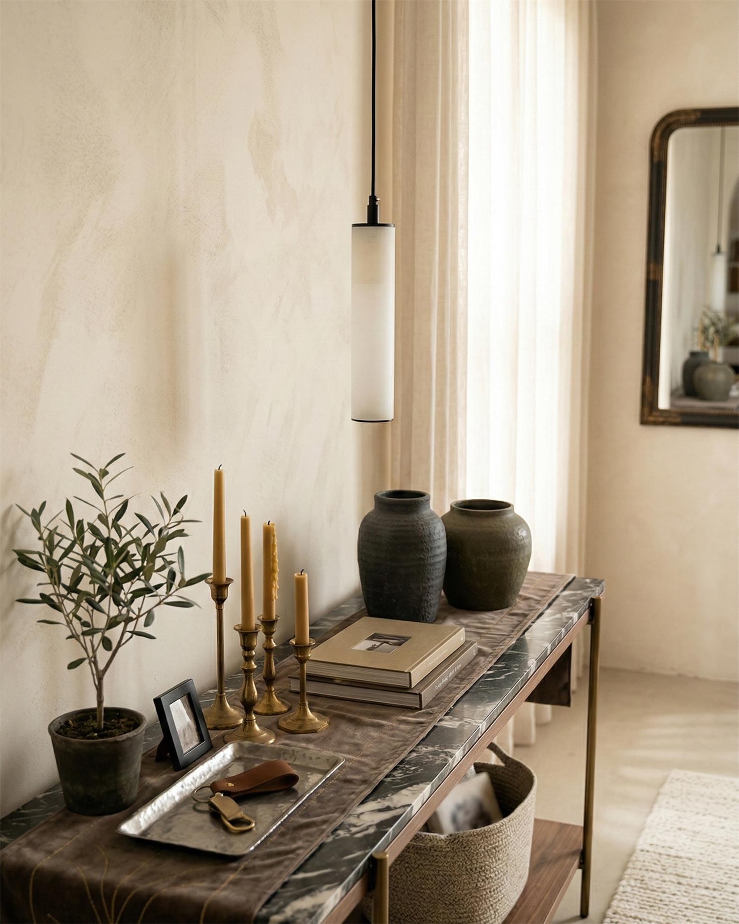 Calder Alabaster Tube Hanglamp HL2900