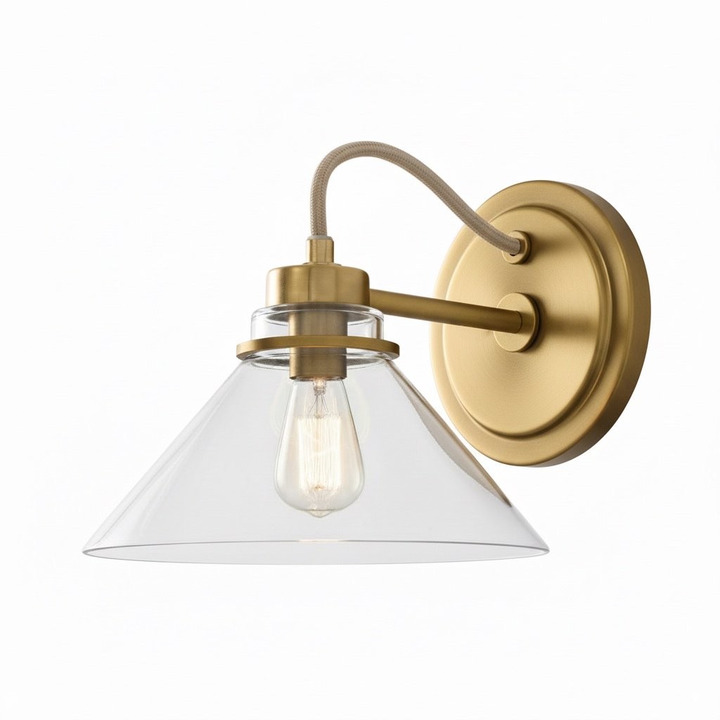 Aurenza Sconce – Landelijke wandlamp met metalen accenten voor gezellige ruimtes HL1648