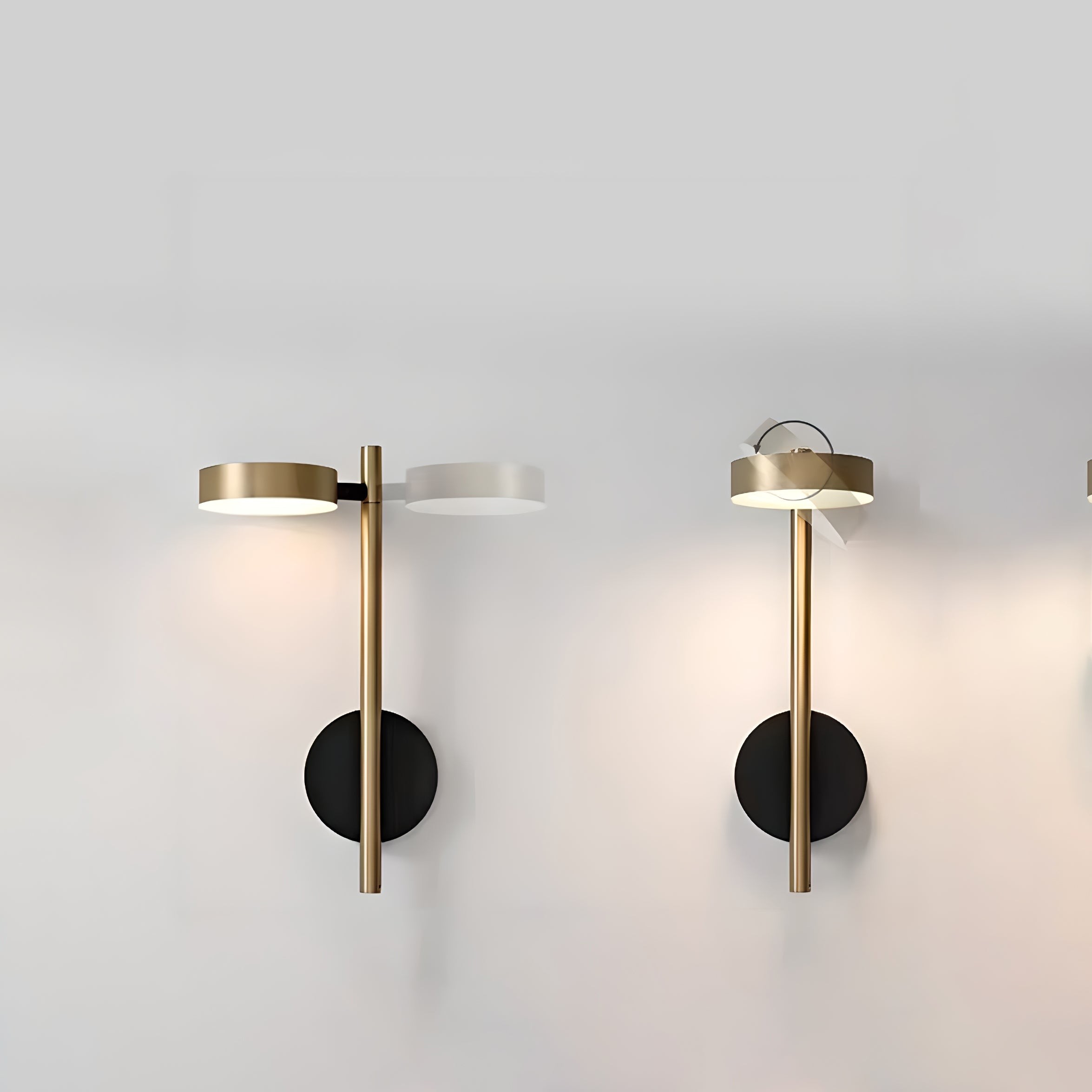 Italiaanse eenvoudige ronde metalen wandlamp HL453