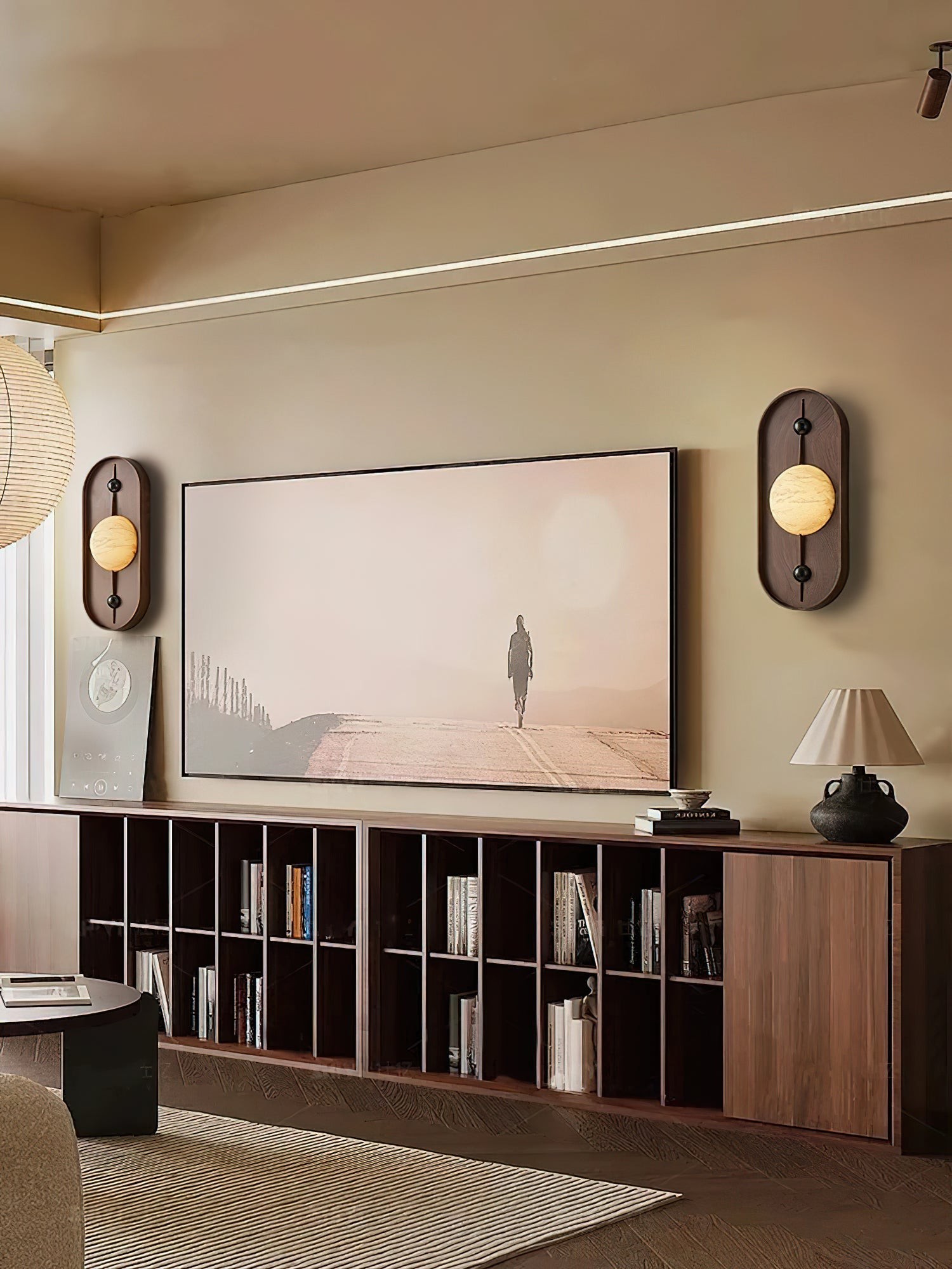Bezel alabaster wandlamp HL2946