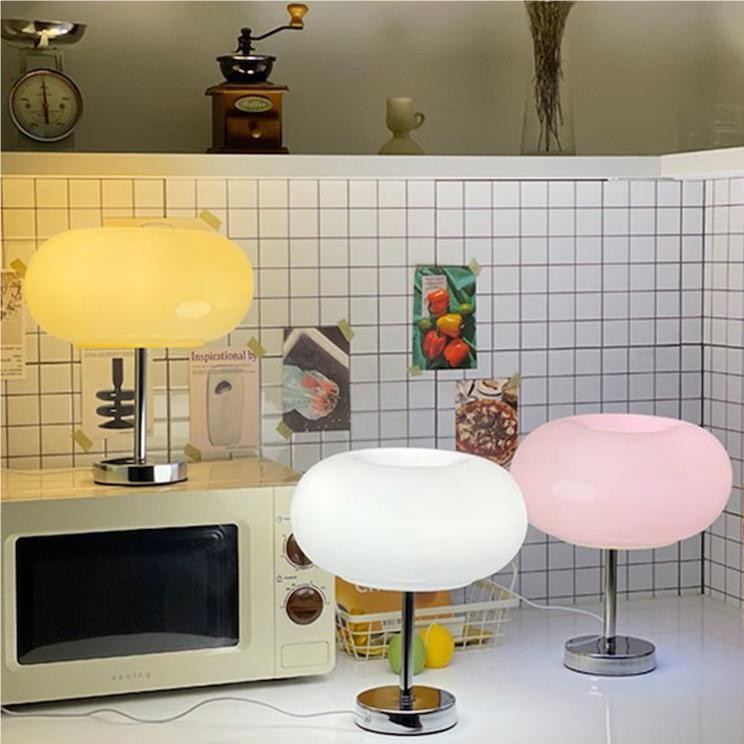 Moderne Bauhaus Macaron Glazen Tafellamp HL115