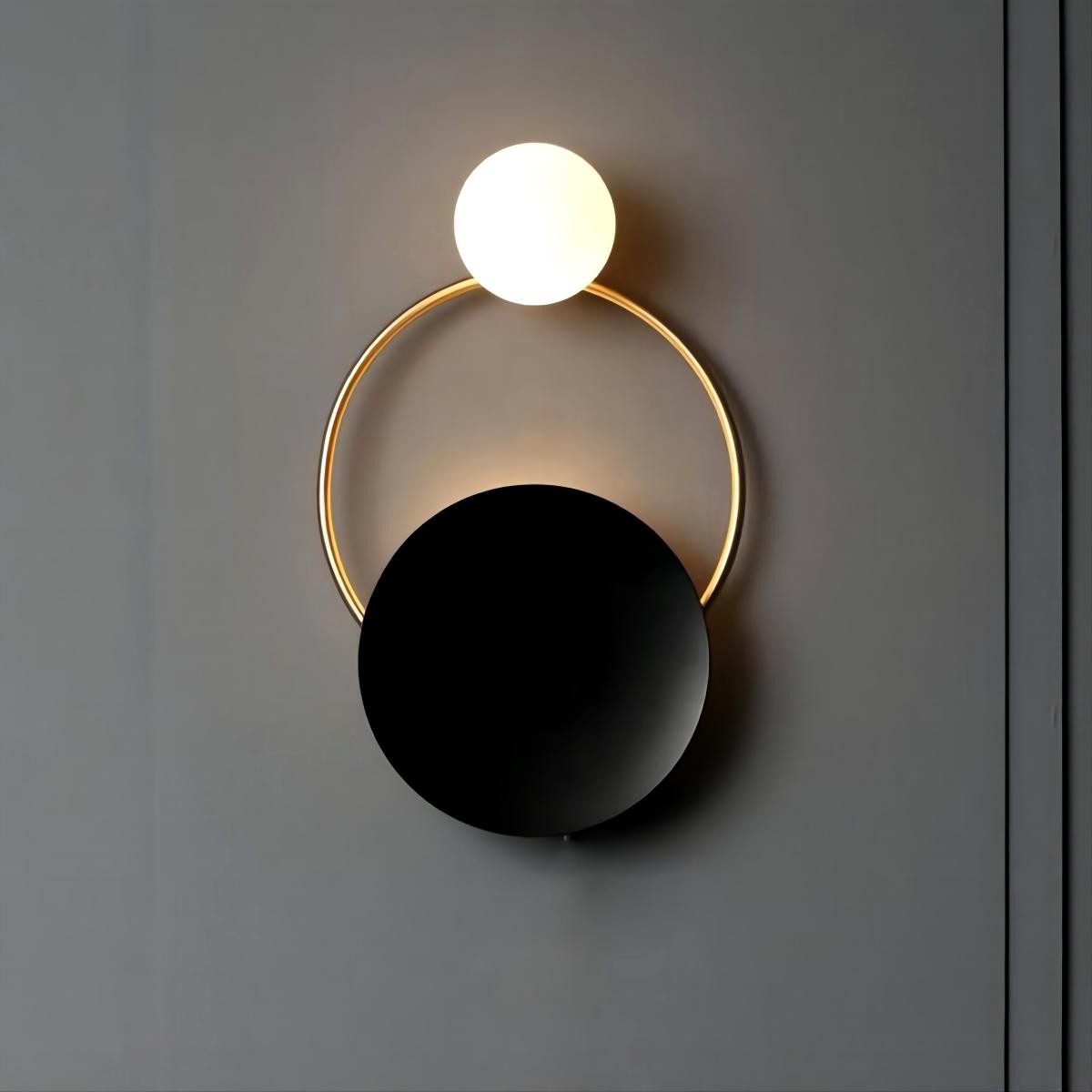 Drie cirkel wandlamp