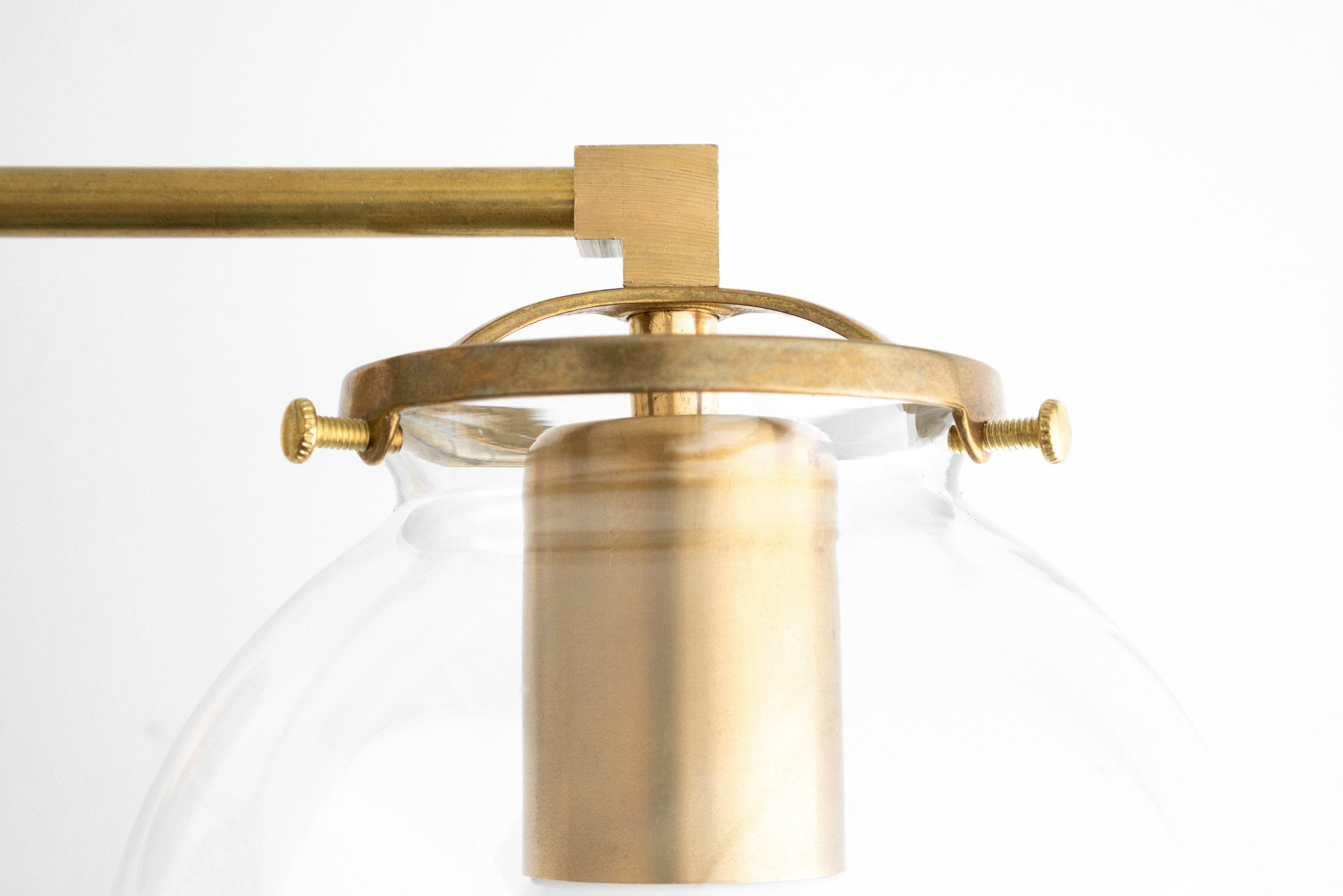 Glorica Glass 3 Shade Globe Vanity Light - Zachte badkamerlamp HL1691