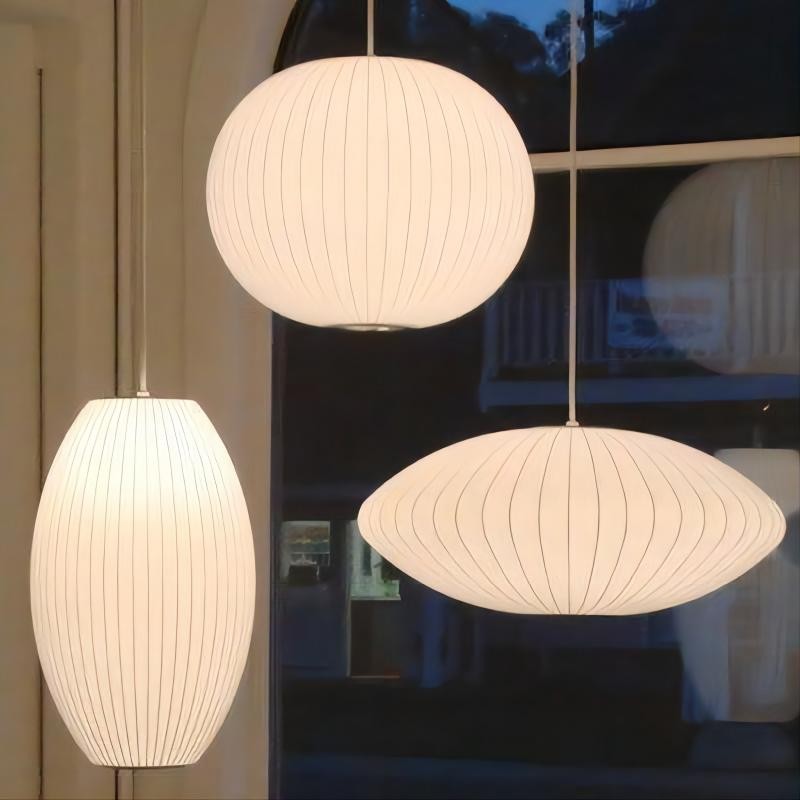 Saucer Zijde Bubble Hanglamp Woonkamer