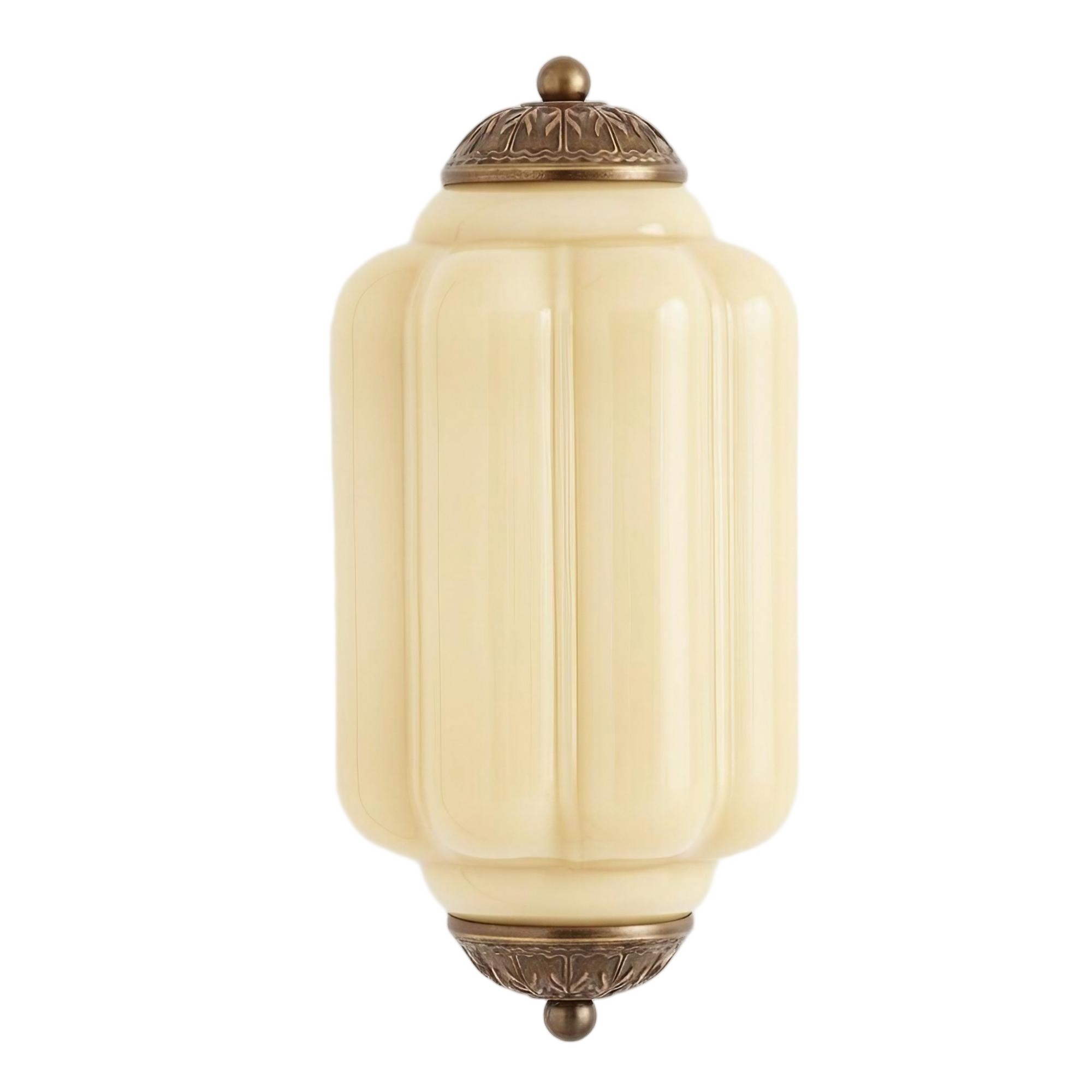 Eloise Long Pumpkin Retro Glazen Inbouw Wandlamp HL951