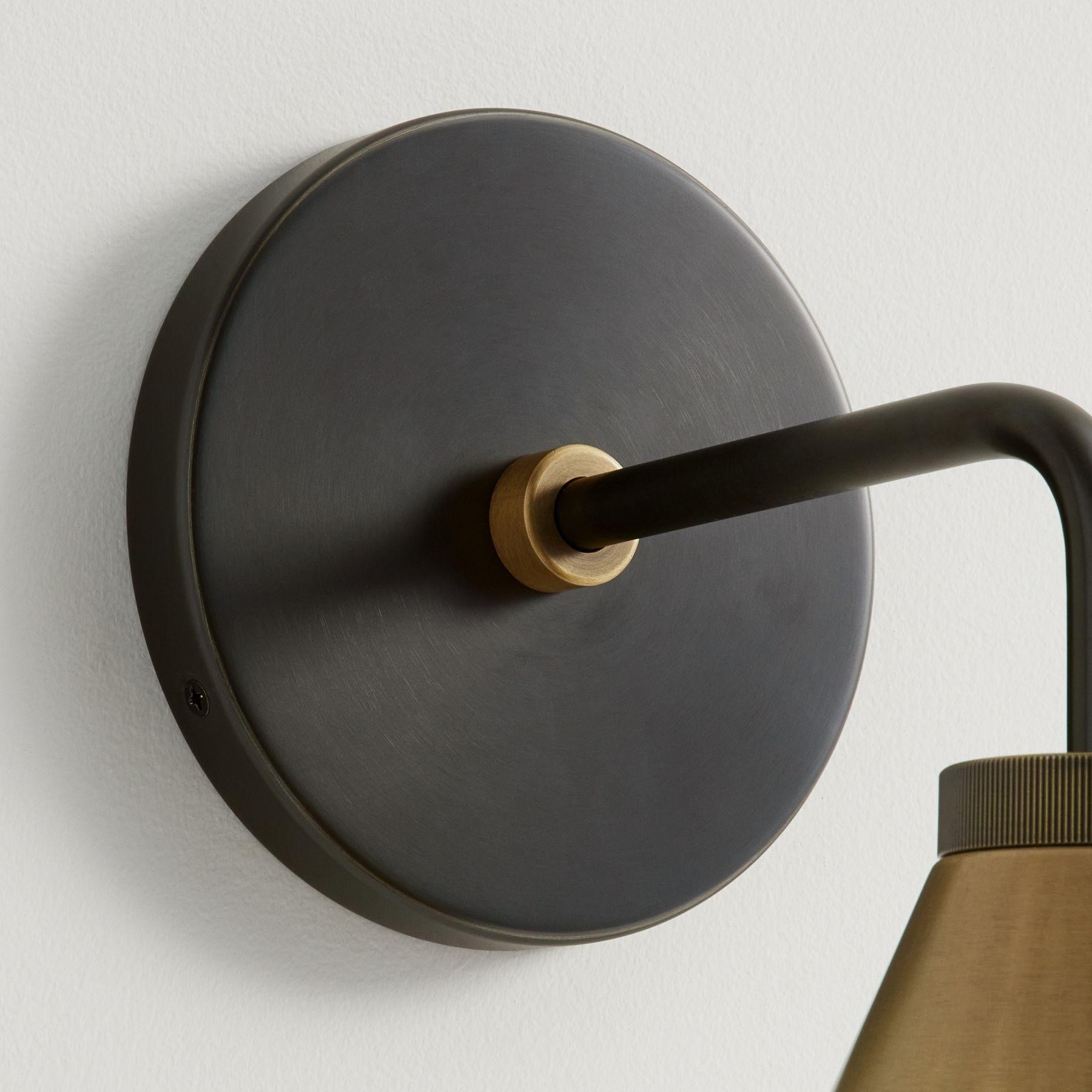 Retro metalen kegelvormige wandlamp HL969