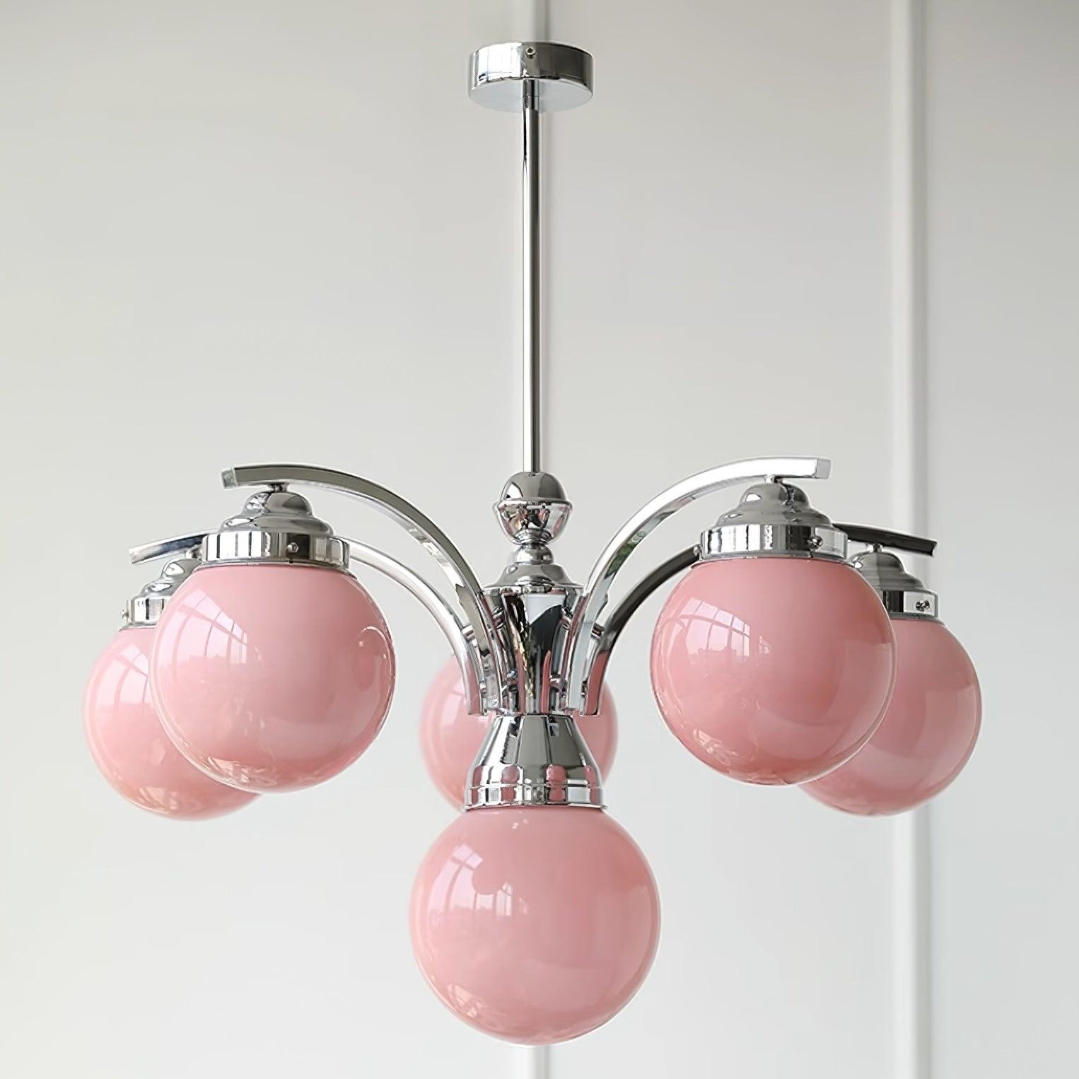 Franse elegante glazen bolvormige kroonluchter HL813