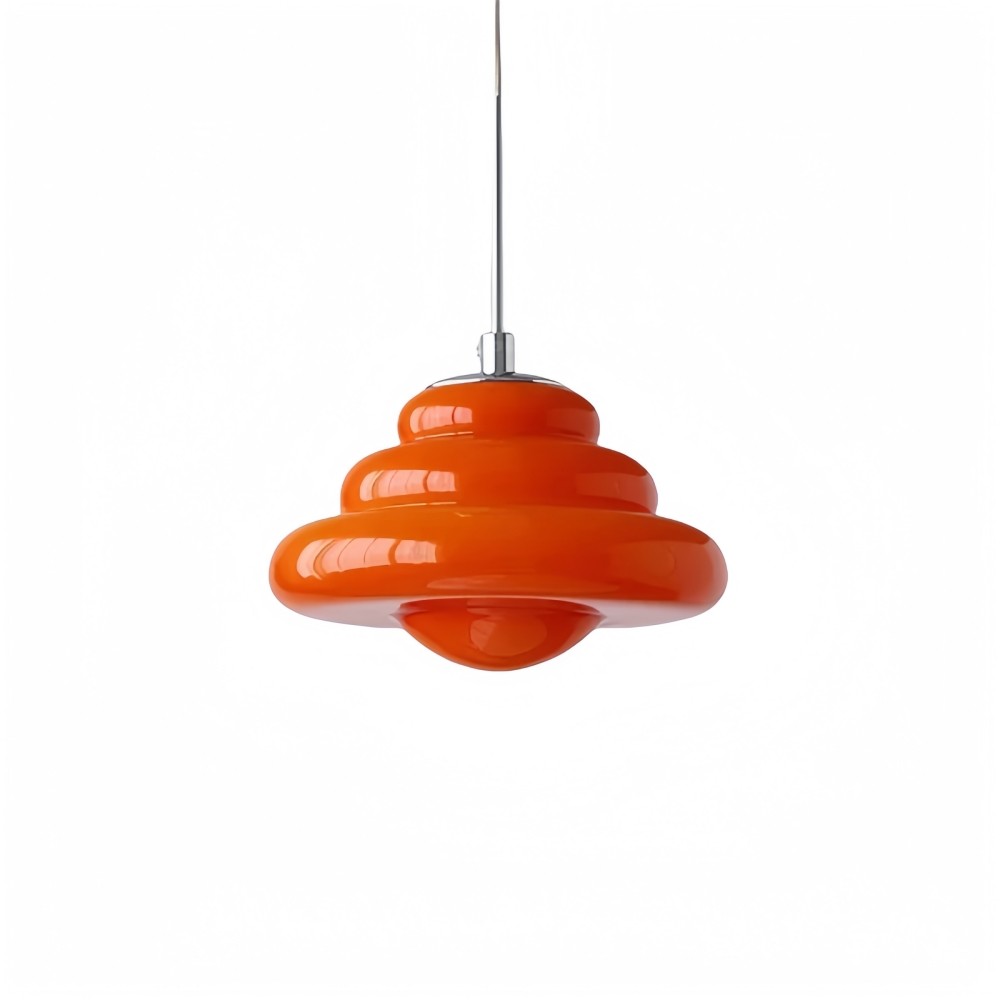 Art Deco glazen hanglamp - Bauhaus Donut kleurrijk ontwerp HL1334