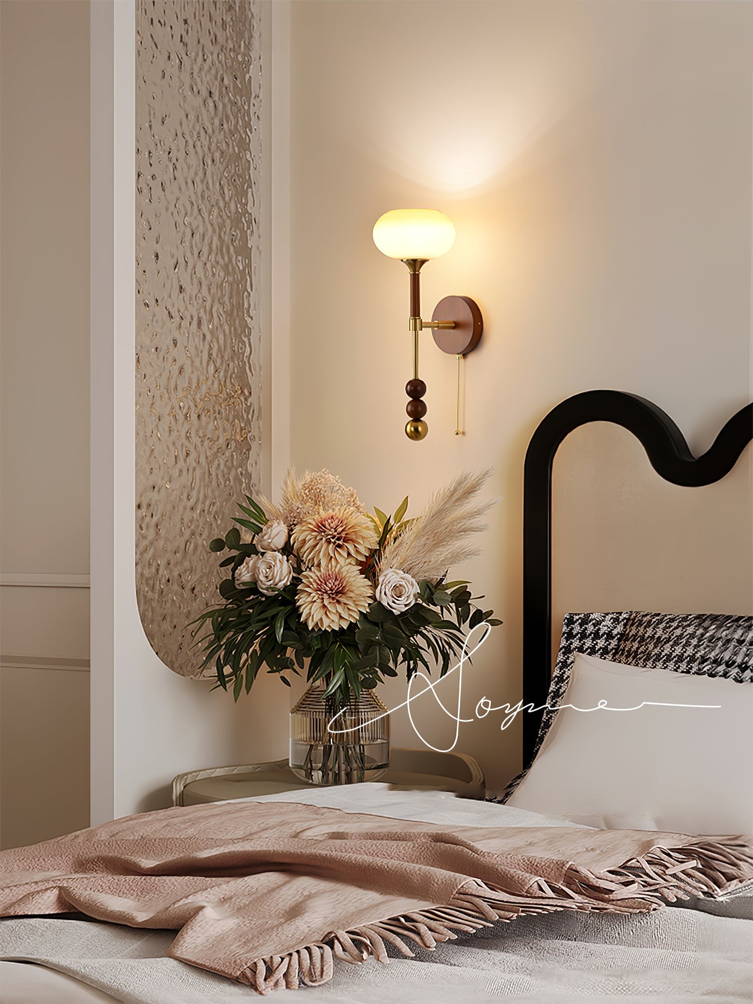 Retro Massief Houten Serie Wandlamp HL769