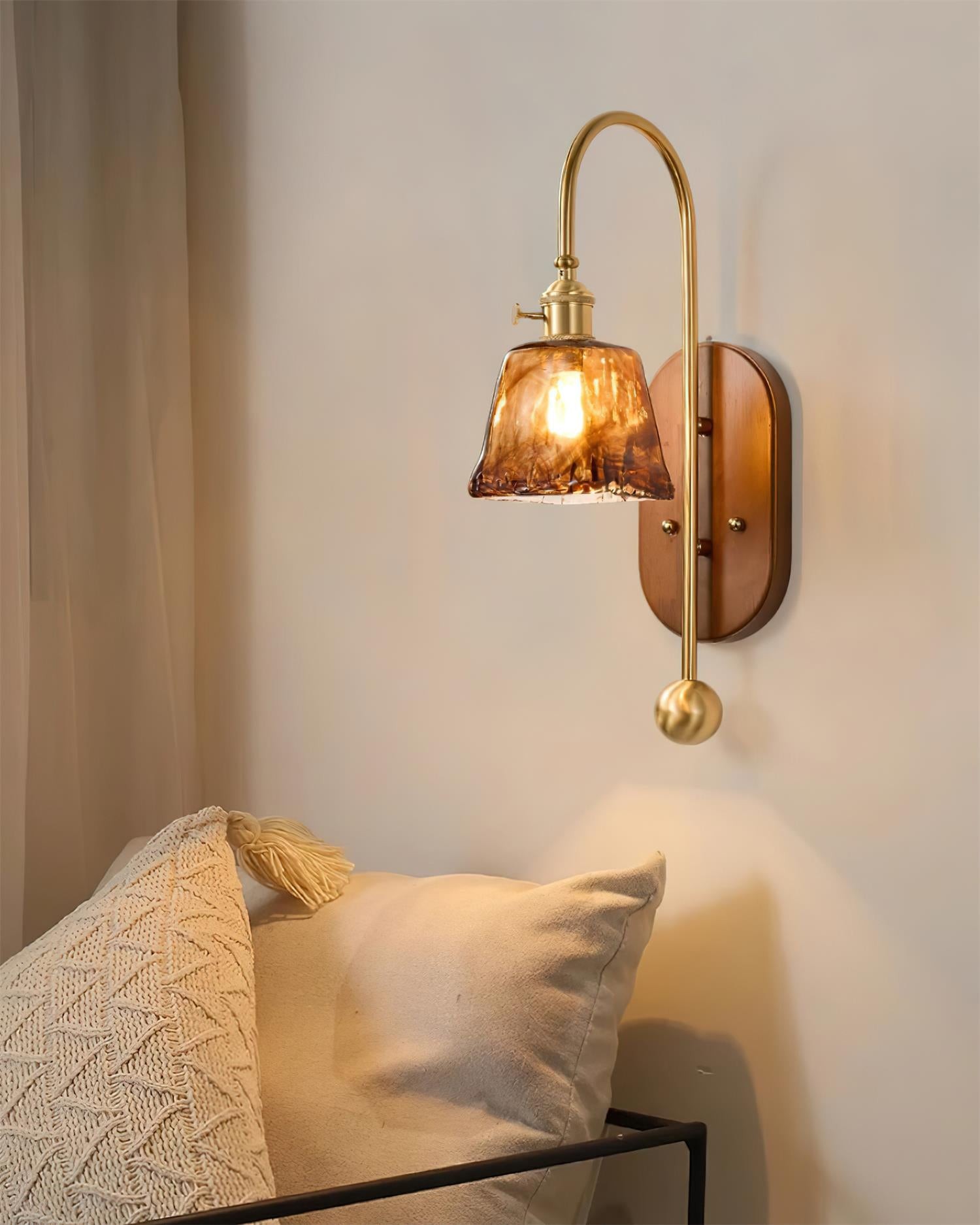 Amerikaanse Retro Bolvormige Wandlamp HL559