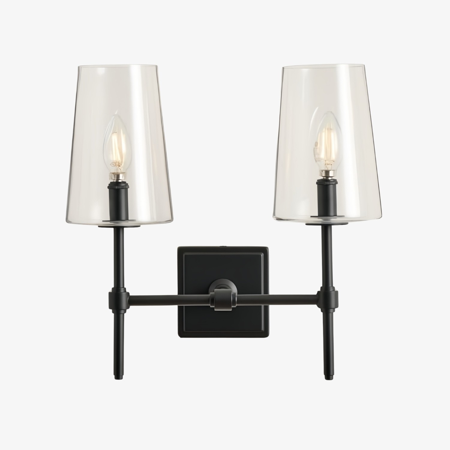 Derlina Multi-Head Kandelaar Helder Glas Wandlamp – Retro Metalen Wandlamp HL1428