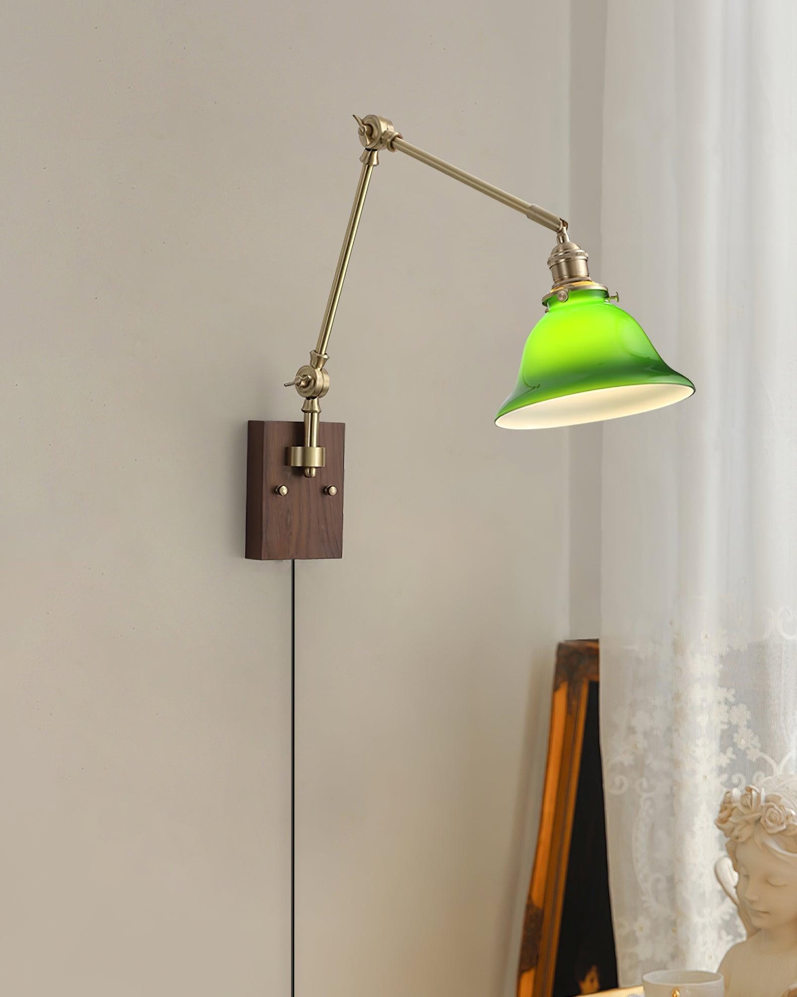 Banker Swing Arm Plug In Wandlamp HL369