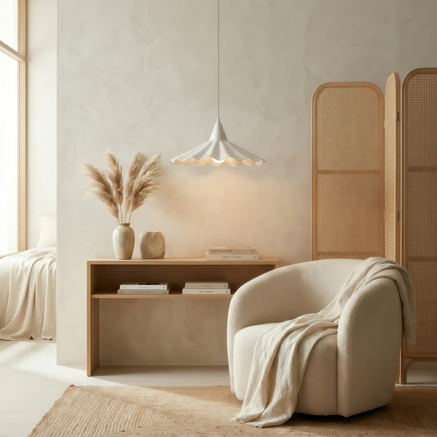 Arluneva Artistic Wave Hanglamp - Moderne handgemaakte keramische lamp voor de woonkamer HL2496