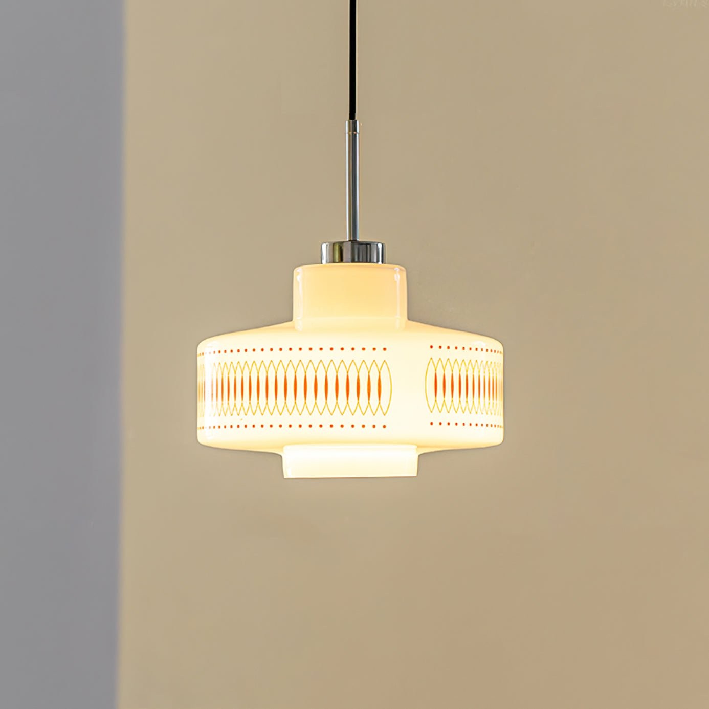 Moderne glazen hanglamp in de vorm van een kalebas HL354