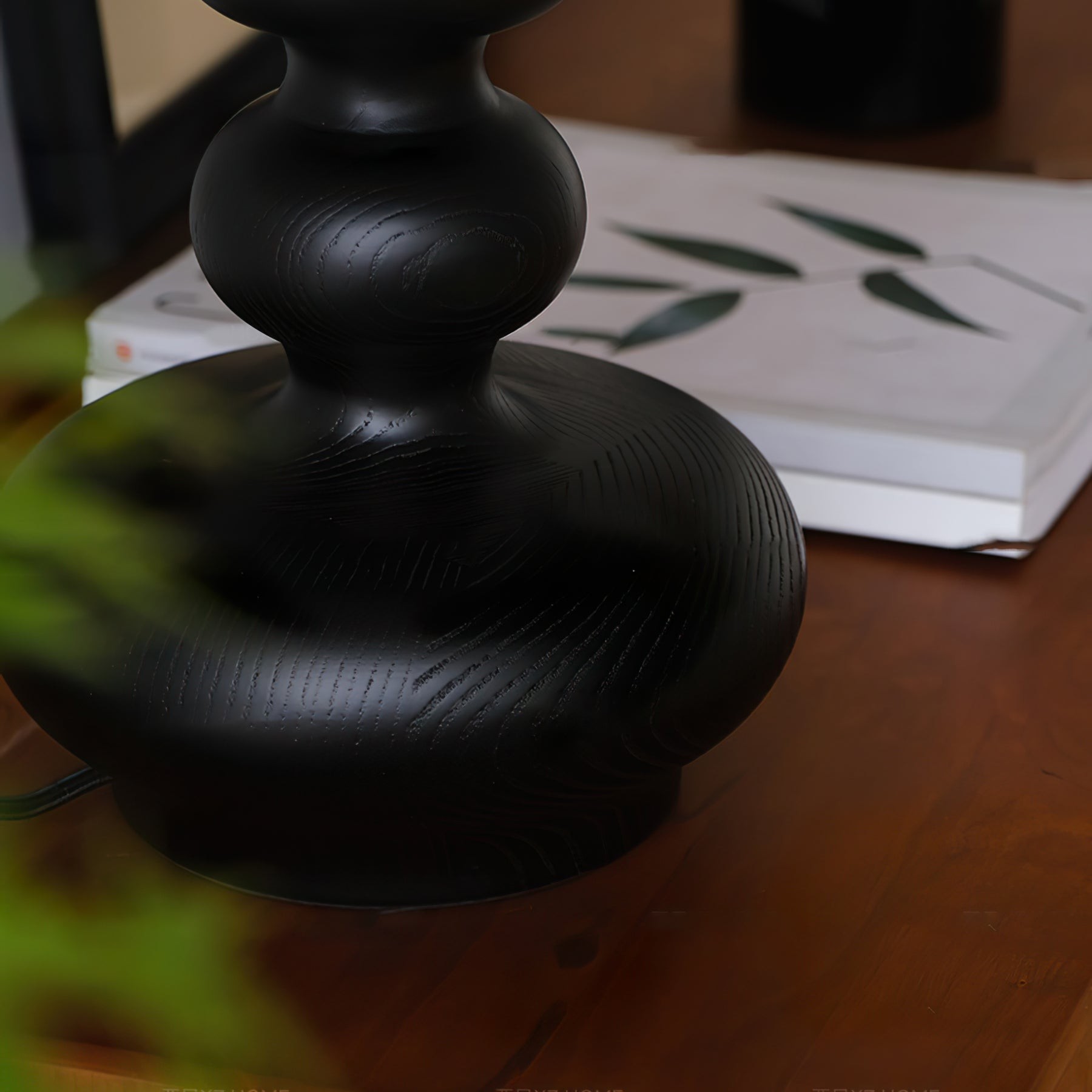 Nordic Retro Massief Houten Tafellamp HL472