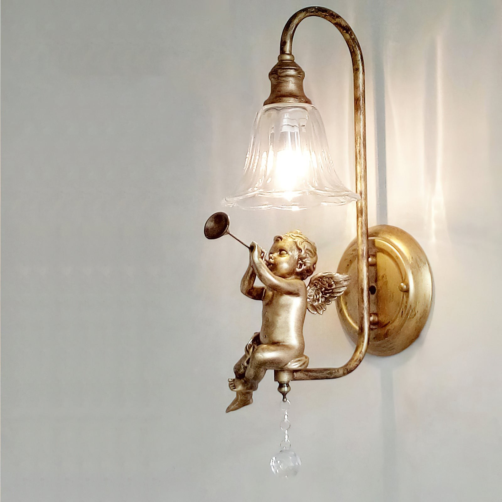 Kunstengel Wandlamp HL1133