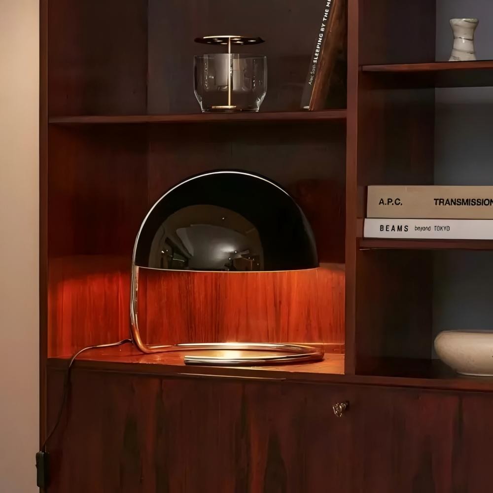 Retro Bauhaus Pudding Glazen Tafellamp HL318