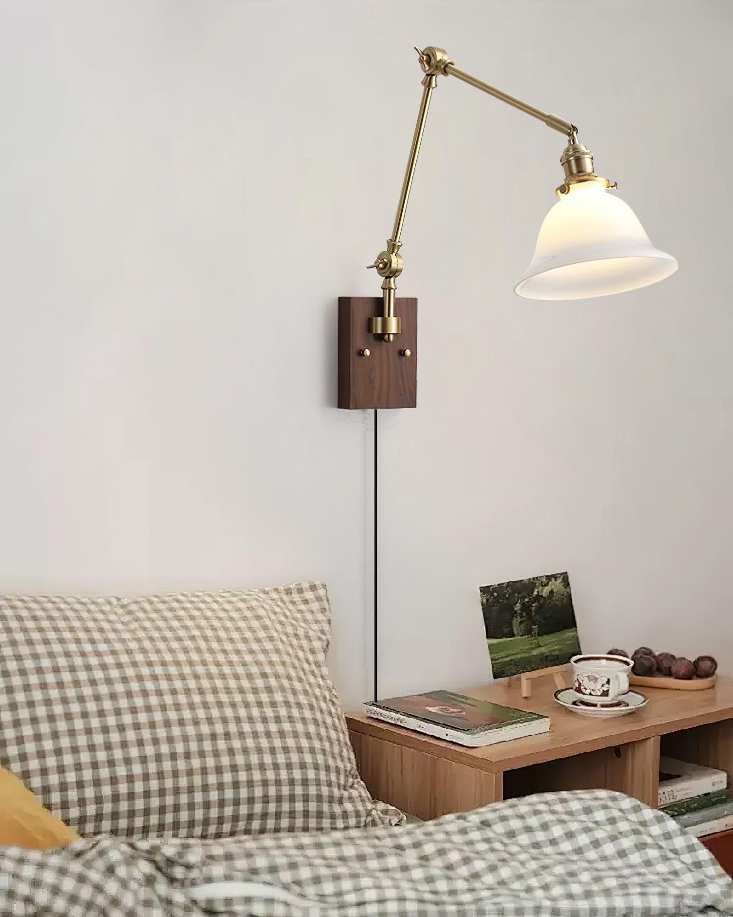 Banker Swing Arm Plug In Wandlamp HL369