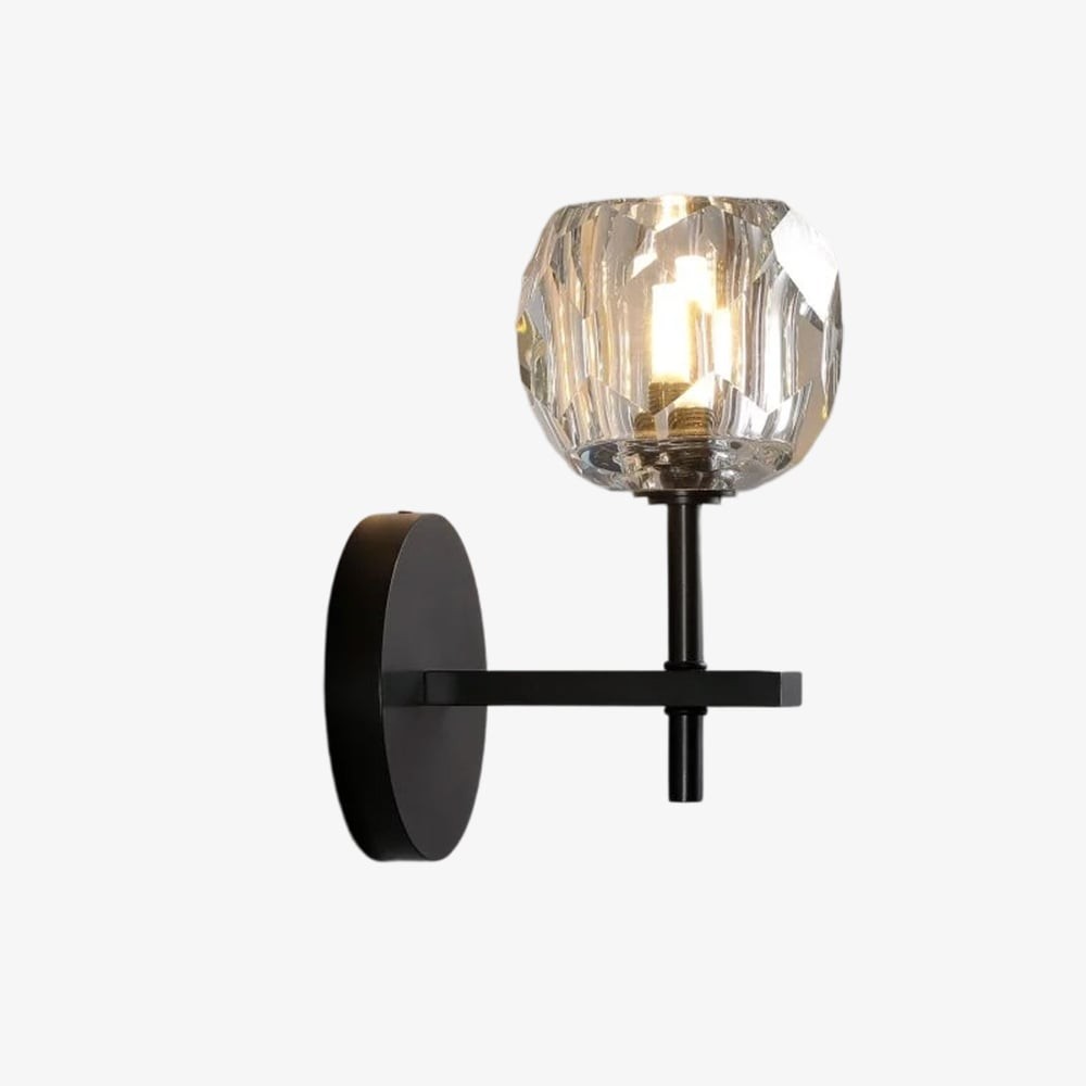 Luxe kristallen wandlamp - moderne wandlamp met messing frame HL1811
