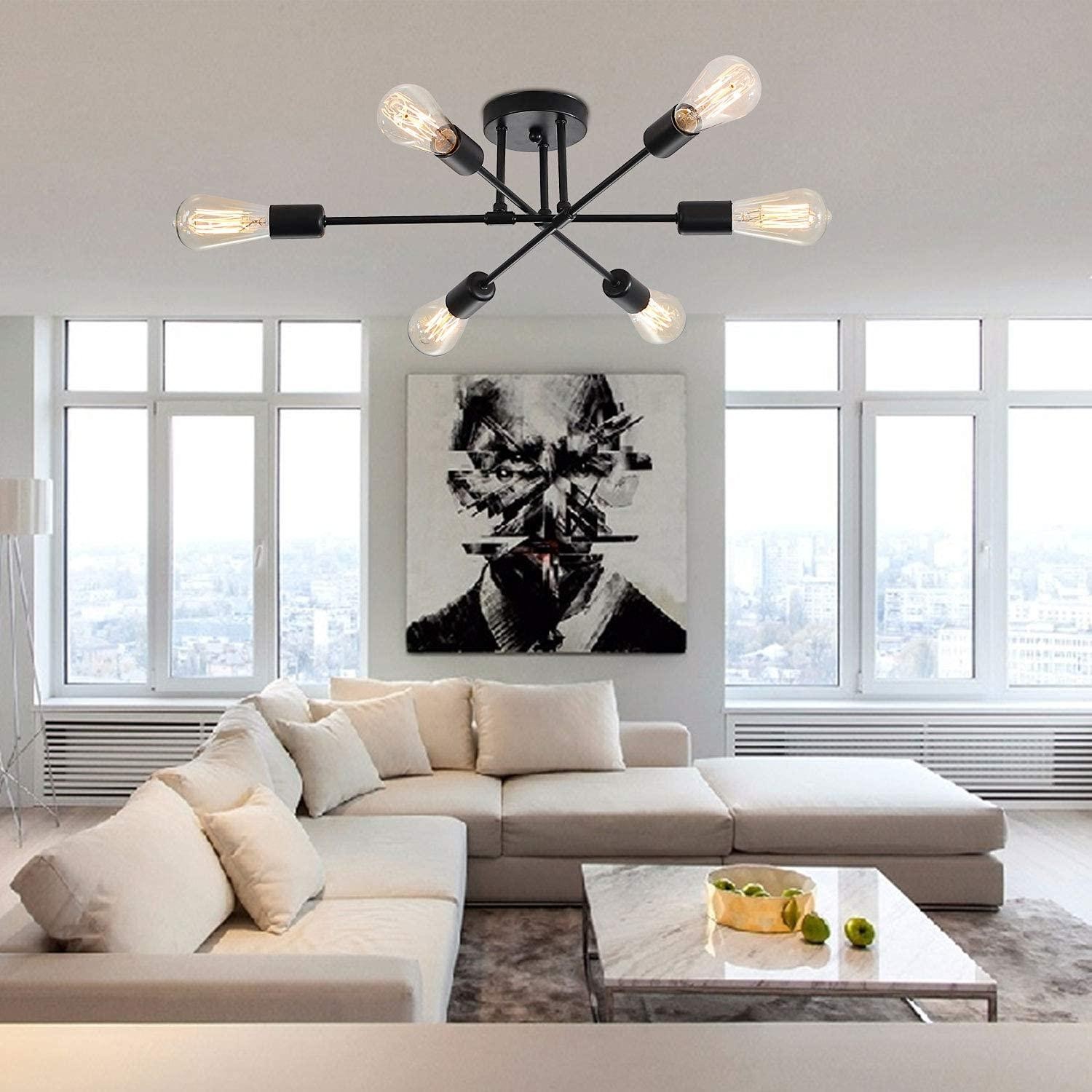 Noordse Semi Inbouw Spoetnik Plafondlamp HL239