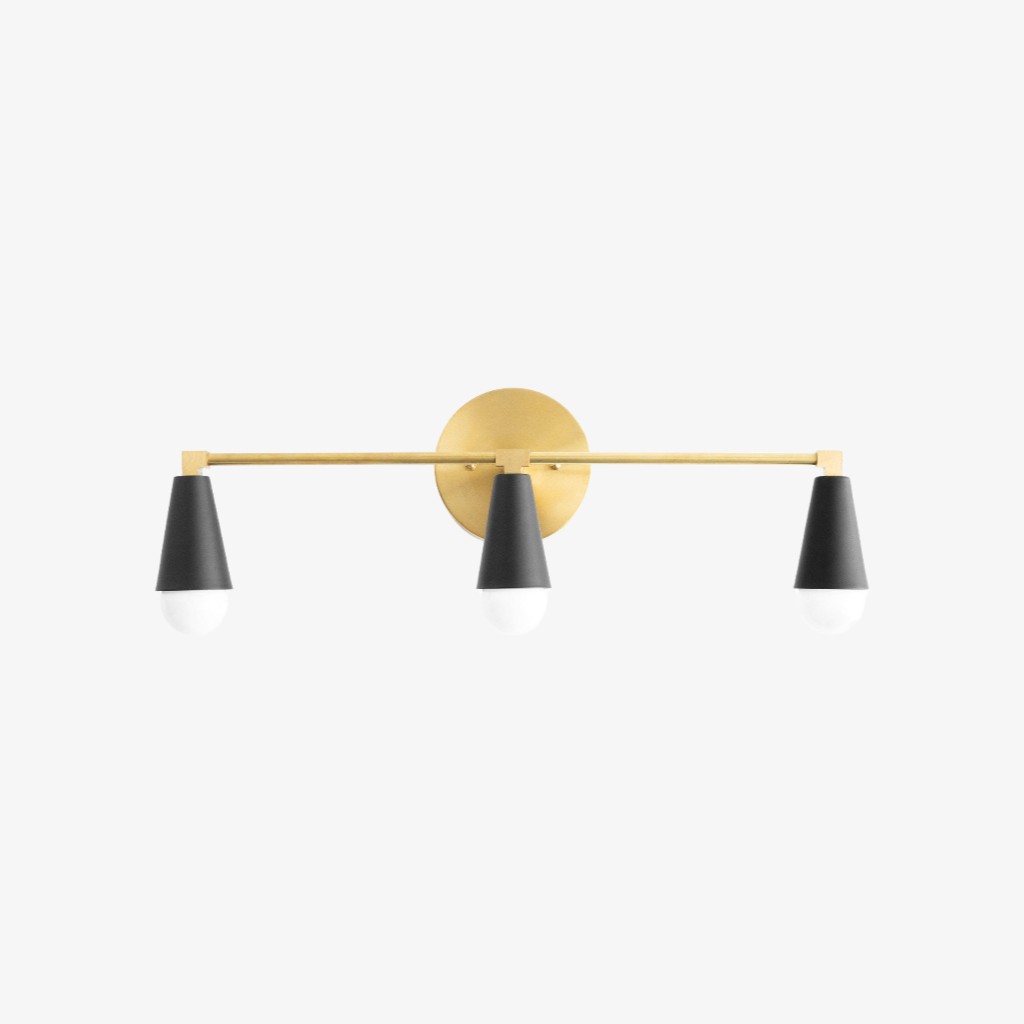Pyralis Cone 3-lichts wastafellamp - moderne wandlamp HL1663