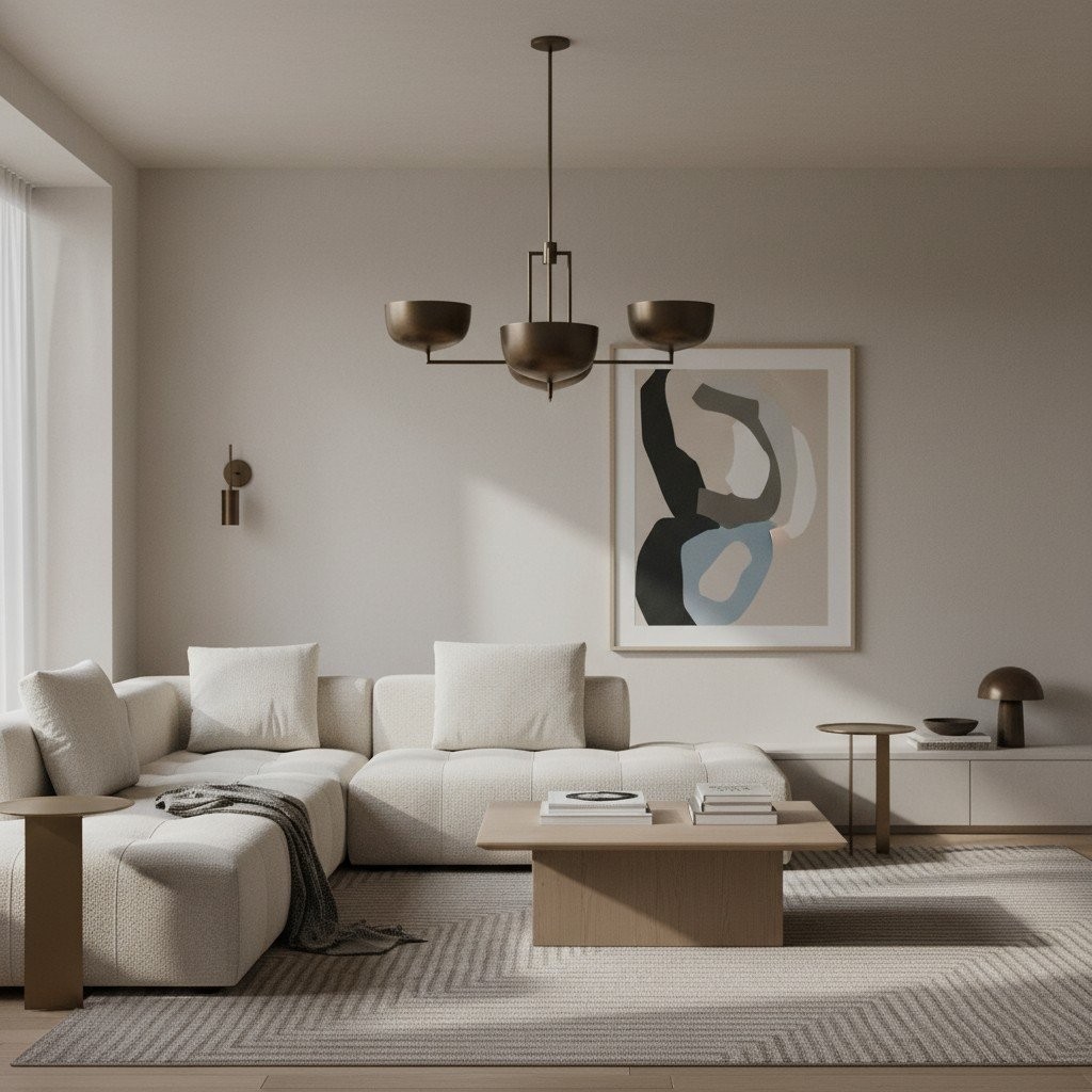 Lustrona Multi-Light Kroonluchter met Metalen Koepelkappen - Gestroomlijnd Modern voor de Eetkamer HL1872