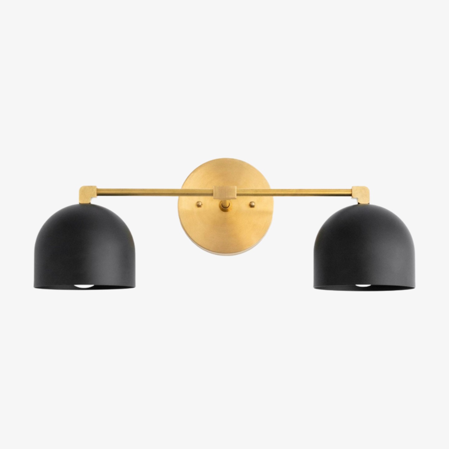 Metio Dome Mid-Century Diepe Bolvormige Kaptafellamp - Messing Wandlamp HL1774