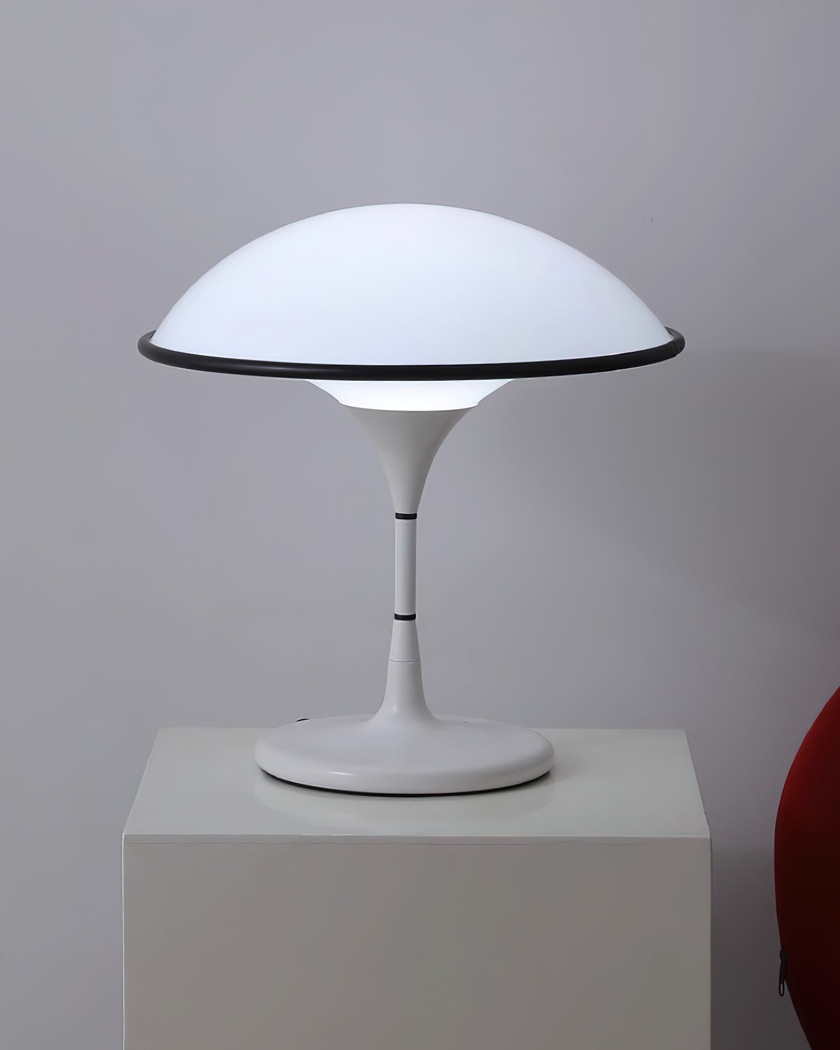Deense Retro Witte Vliegende Schotel Tafellamp HL423