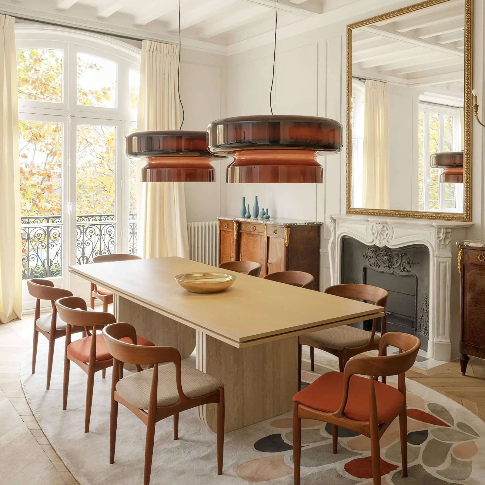 Boheemse Stijl Minimalistische Glazen Hanglamp HL382