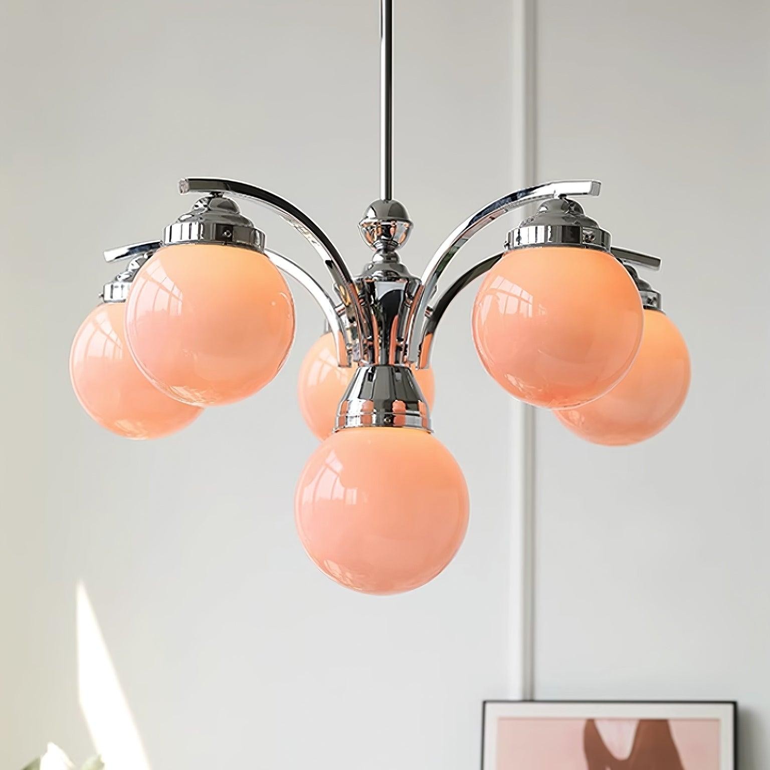 Franse elegante glazen bolvormige kroonluchter HL813