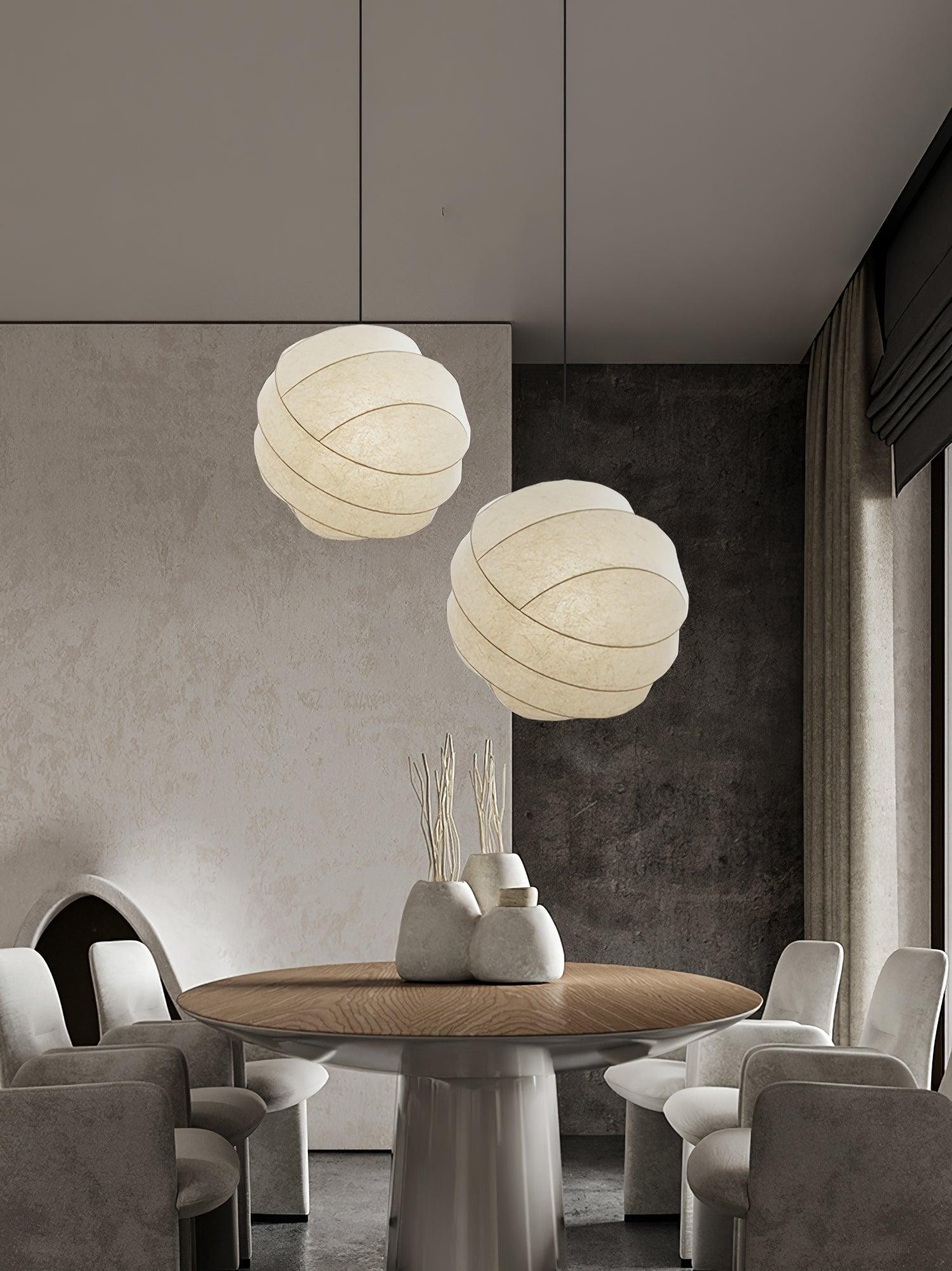 Wabi-Sabi Stijl Fiber Cocoon Hanglamp HL861