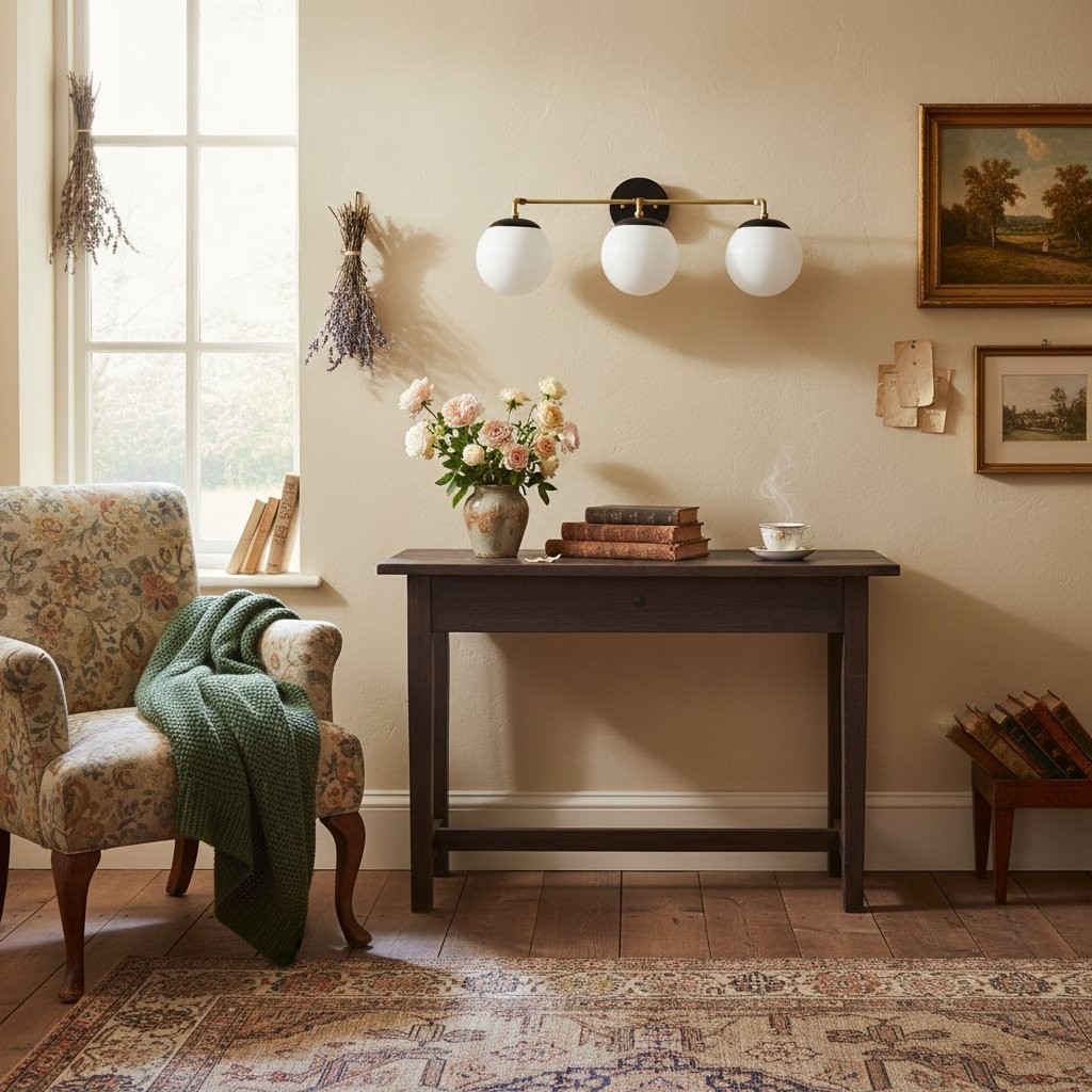 Glorica Glazen Wandlamp - Moderne Vintage Badkamerlamp HL1738