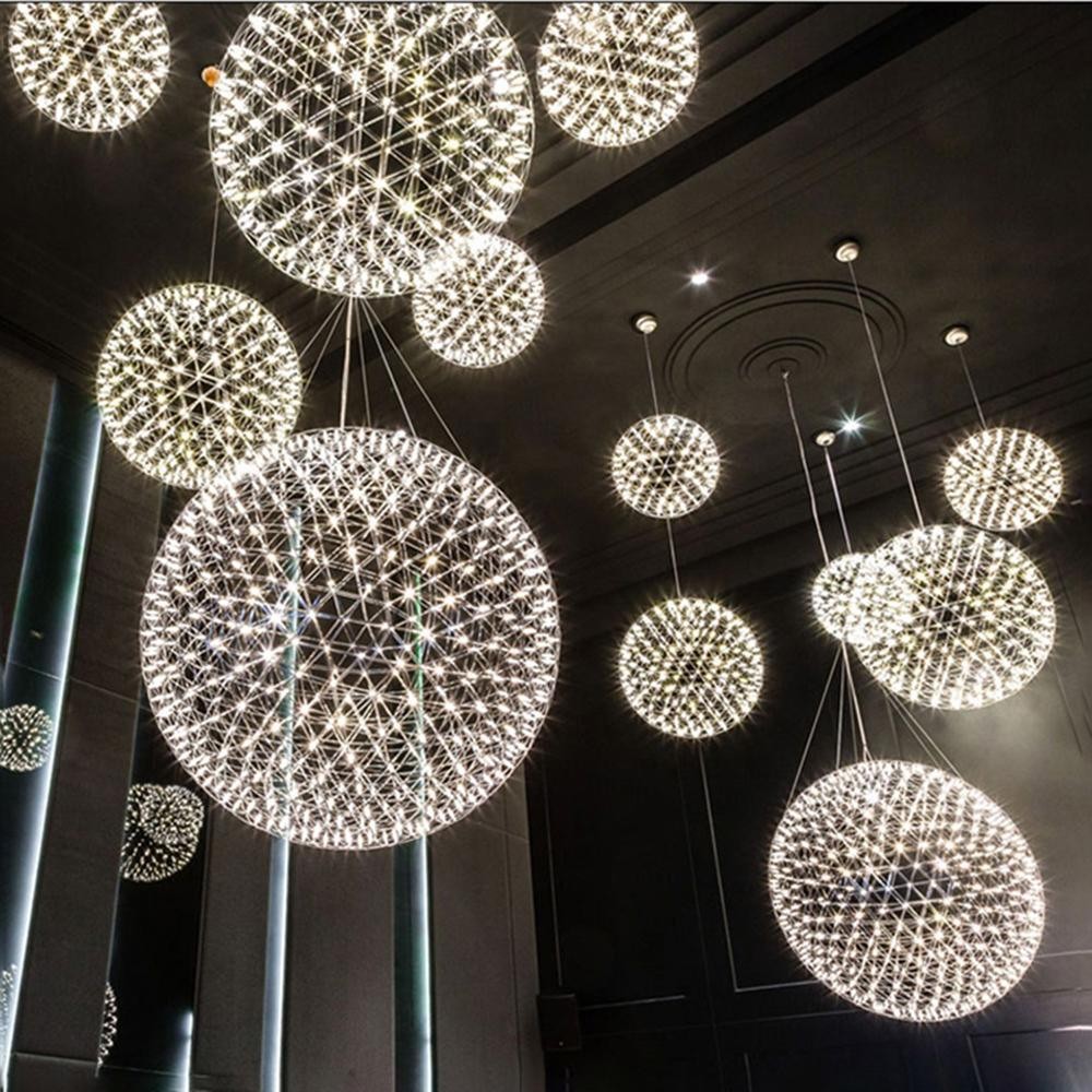 Zilveren Spark Ball hanglamp HL1407
