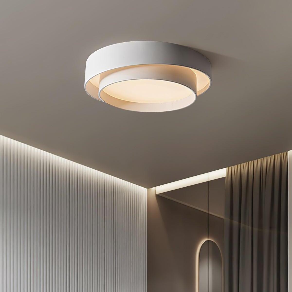 Dubbele ronde schijf Melody plafondlamp HL165