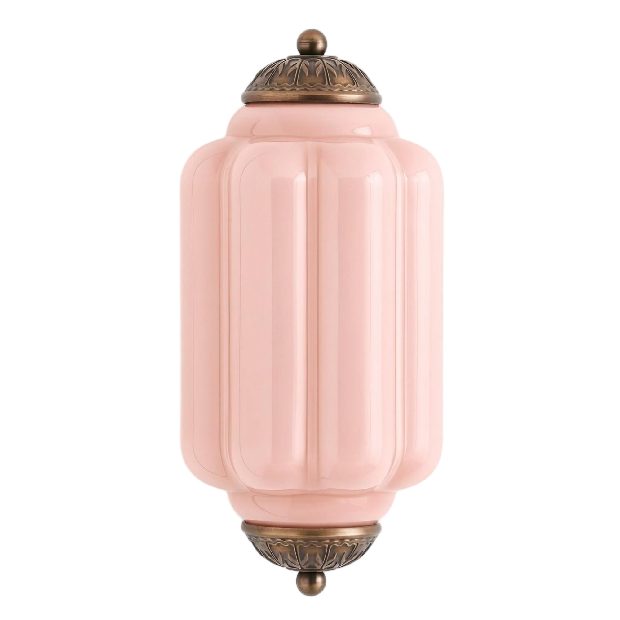 Eloise Long Pumpkin Retro Glazen Inbouw Wandlamp HL951
