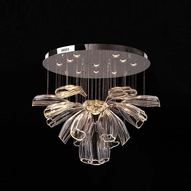 Glazen Lotus Kroonluchter HL1143