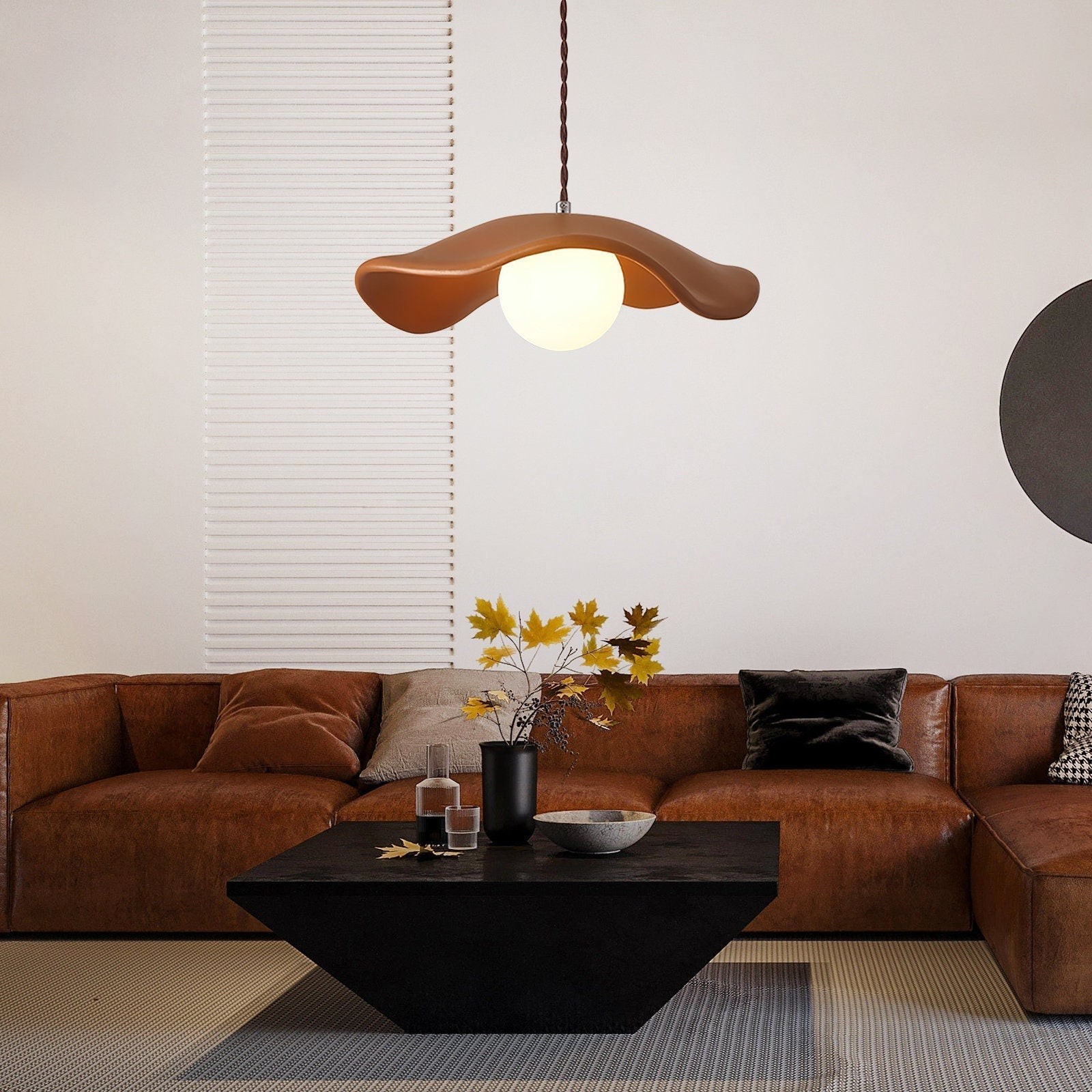 Yumi Sculptural Resin Elegance Minimalistische Hanglamp HL3498