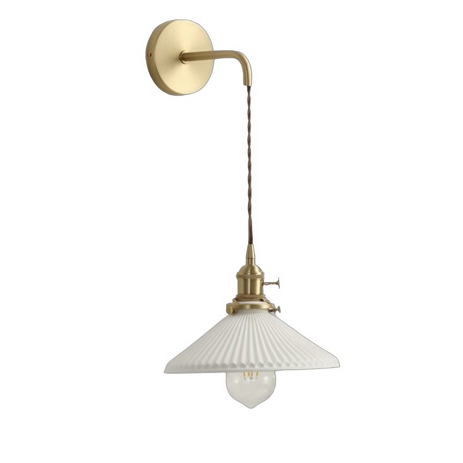 Moderne Kunst Design Geplooide Keramische Wandlamp HL281